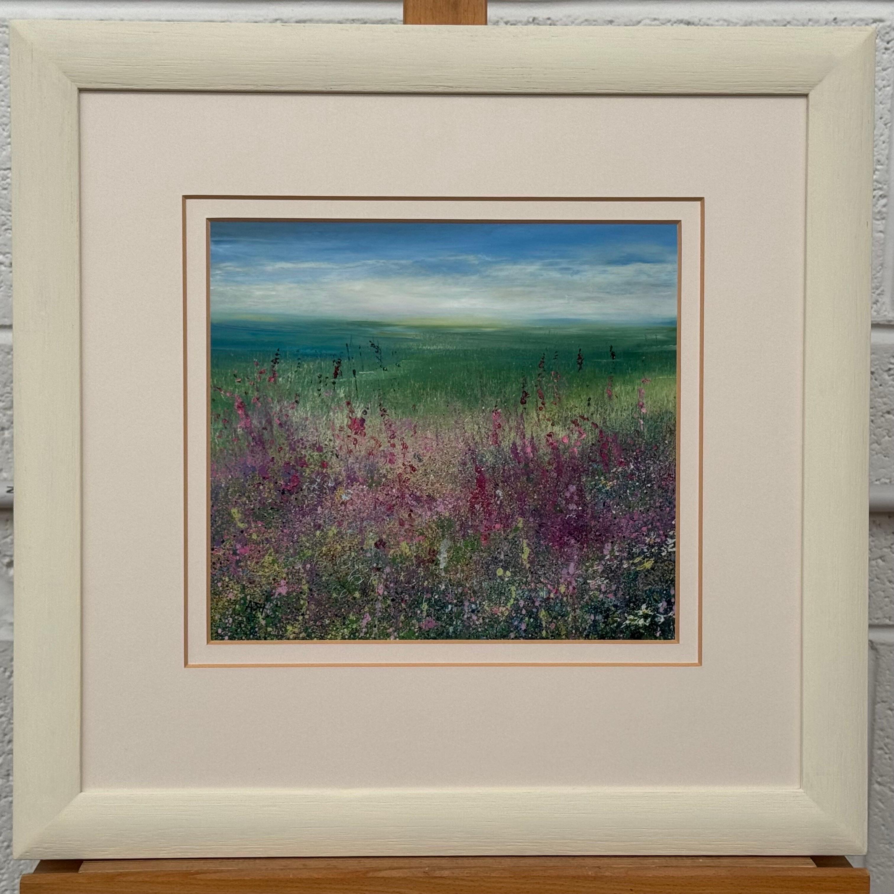 Feld mit Fingerhüten in der britischen Sommerlandschaft von einem zeitgenössischen Künstler im Angebot 15