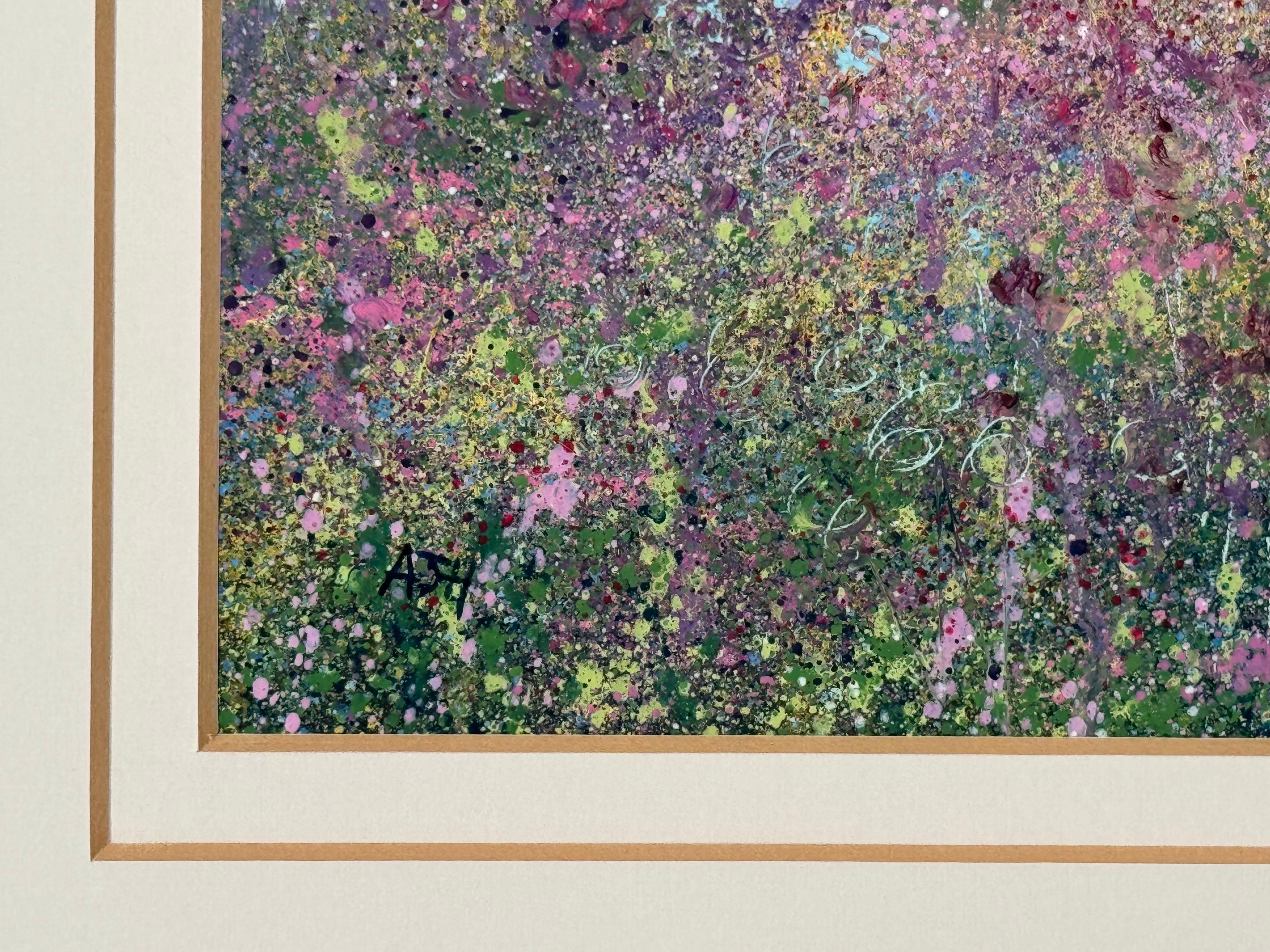 Feld mit Fingerhüten in der britischen Sommerlandschaft von einem zeitgenössischen Künstler im Angebot 2