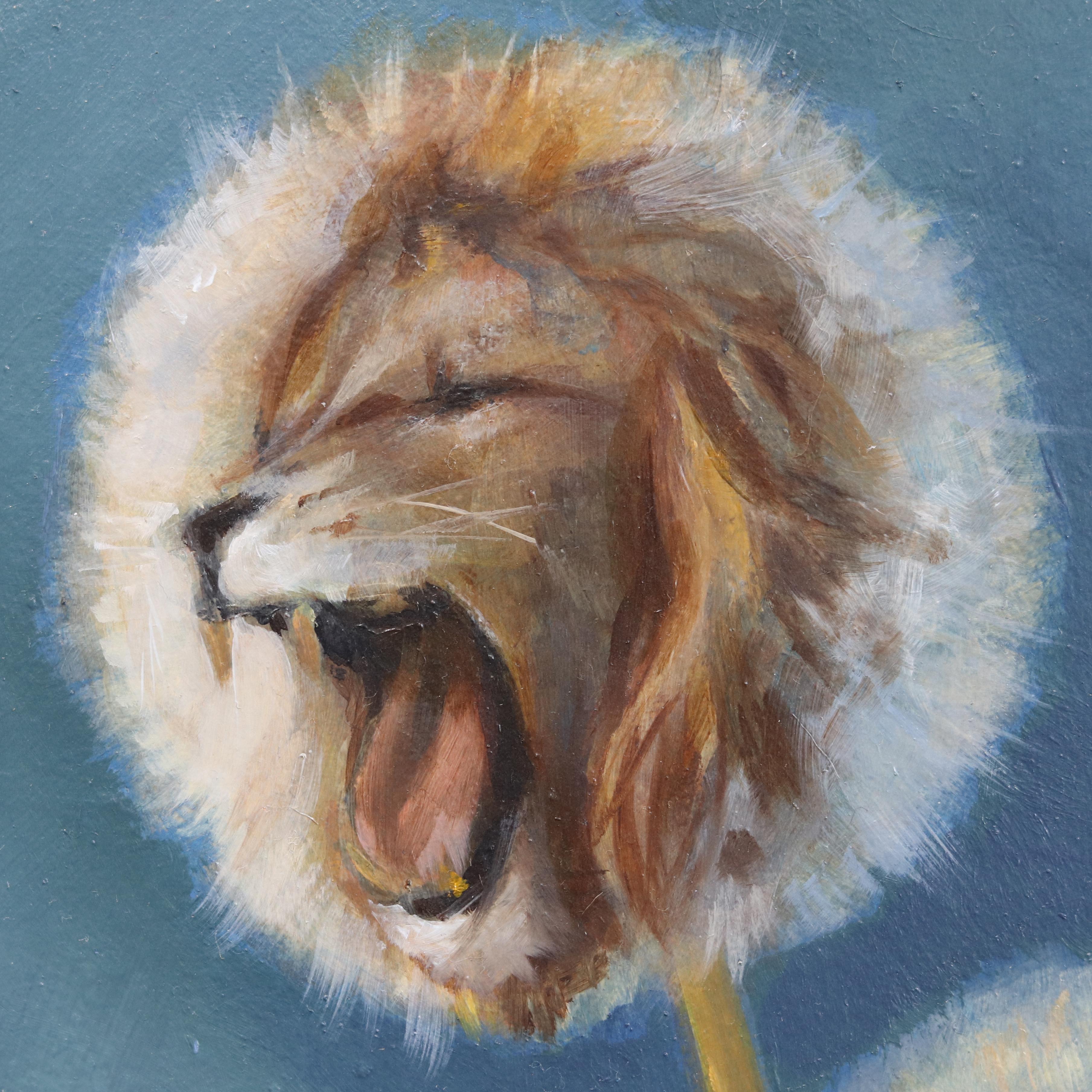 A Couple Weeds Never Hurt Anyone - Abstract Figurative Surrealist Oil Painting For Sale 2