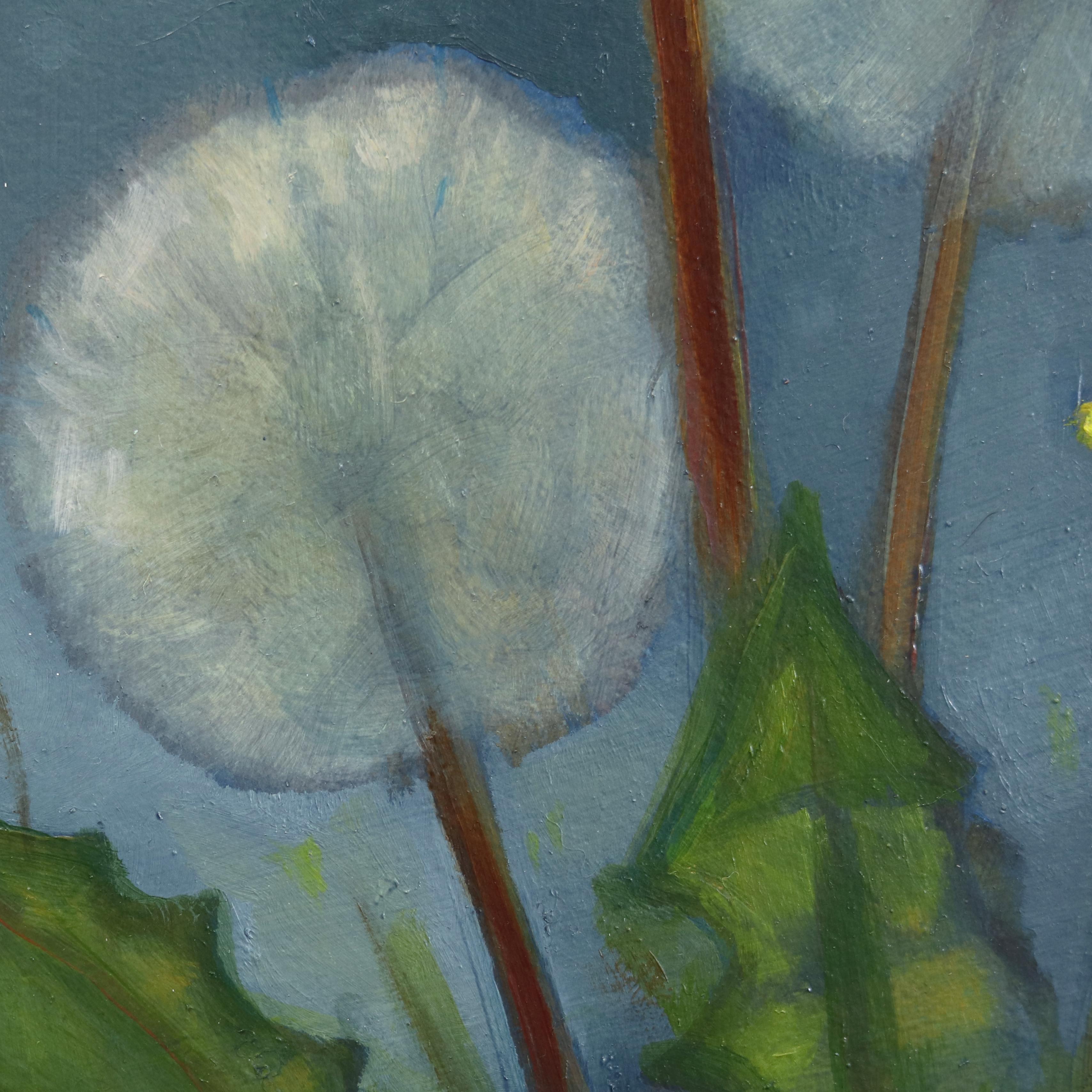 A Couple Weeds Never Hurt Anyone - Abstract Figurative Surrealist Oil Painting For Sale 5