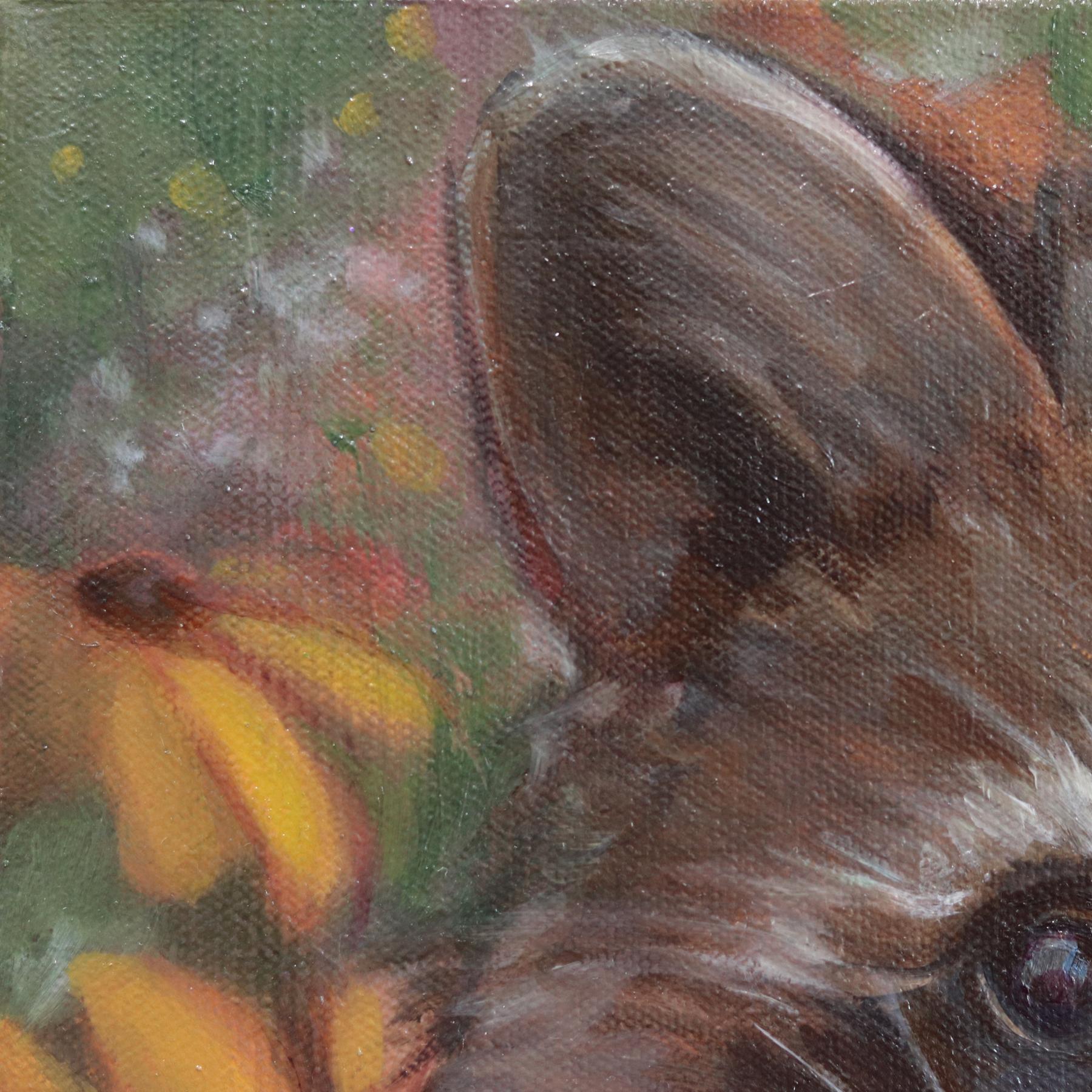 Amanda Immurs, an artist hailing from Hamilton, Canada, creates enchanting oil and watercolor artworks that bring whimsical scenes of children, animals, and flora to life. Immurs' art is grounded in representation, depicting imagined spaces and