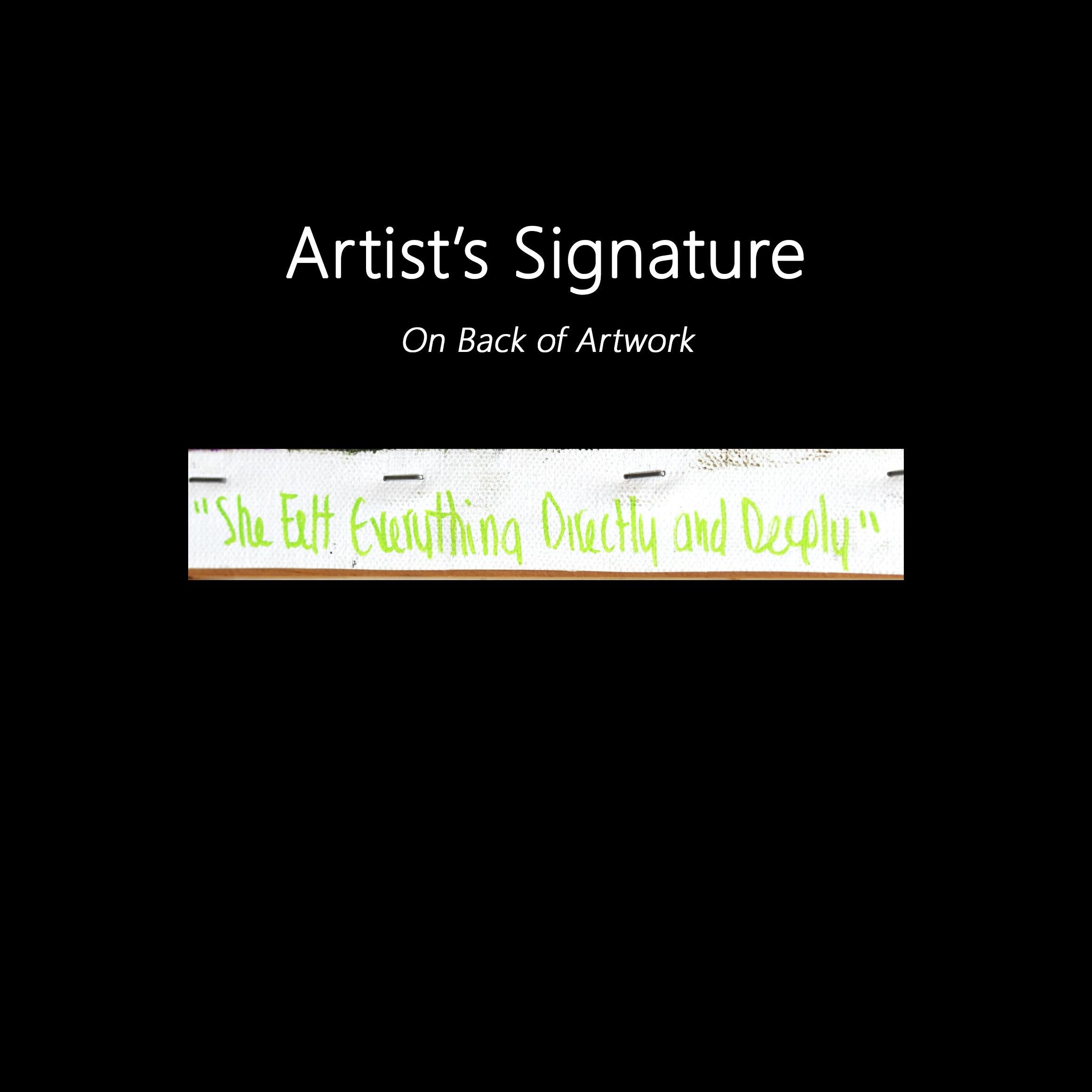 She Felt Everything Directly and Deeply - Figurative Surrealist Oil Painting For Sale 7
