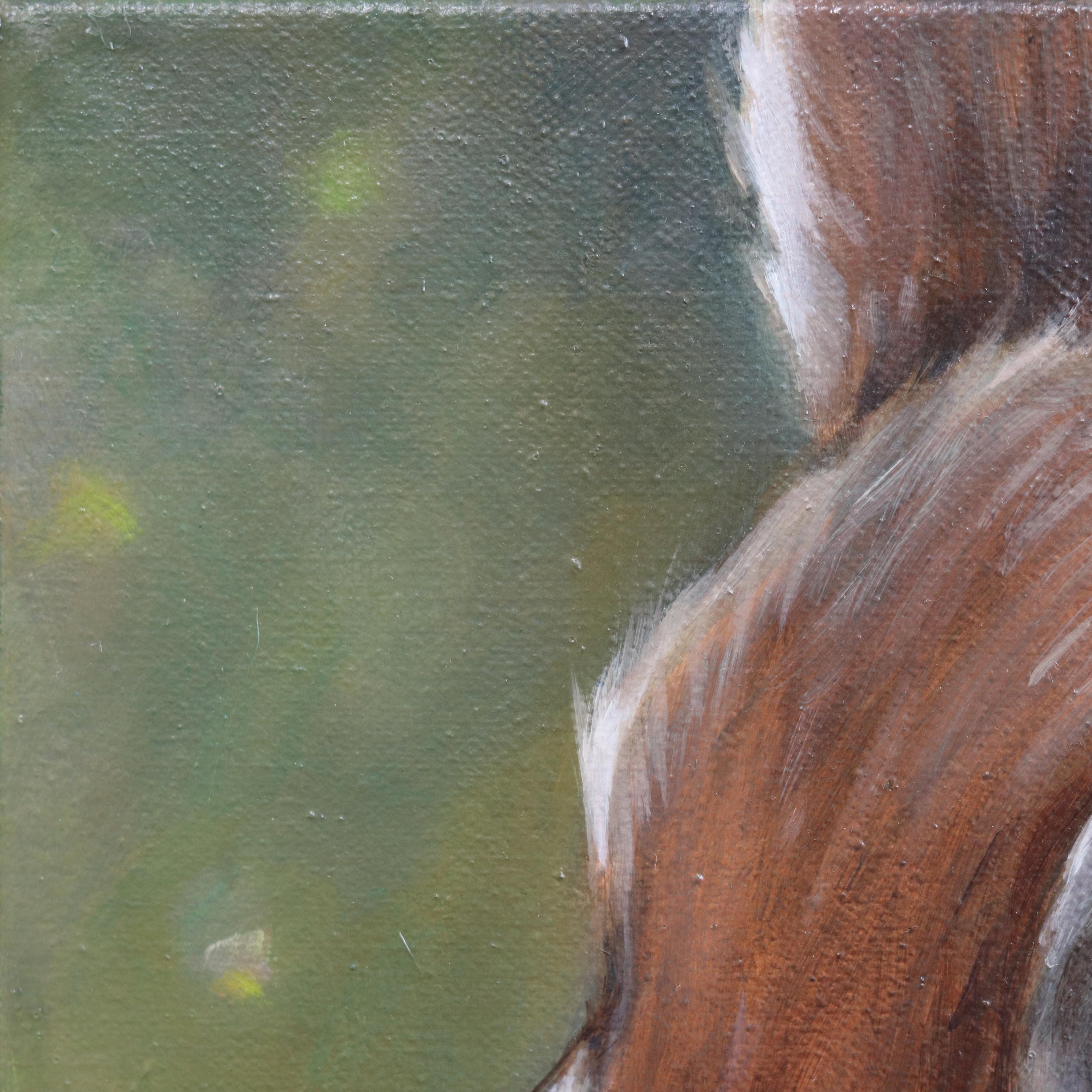 Amanda Immurs, an artist hailing from Hamilton, Canada, creates enchanting oil and watercolor artworks that bring whimsical scenes of children, animals, and flora to life. Immurs' art is grounded in representation, depicting imagined spaces and