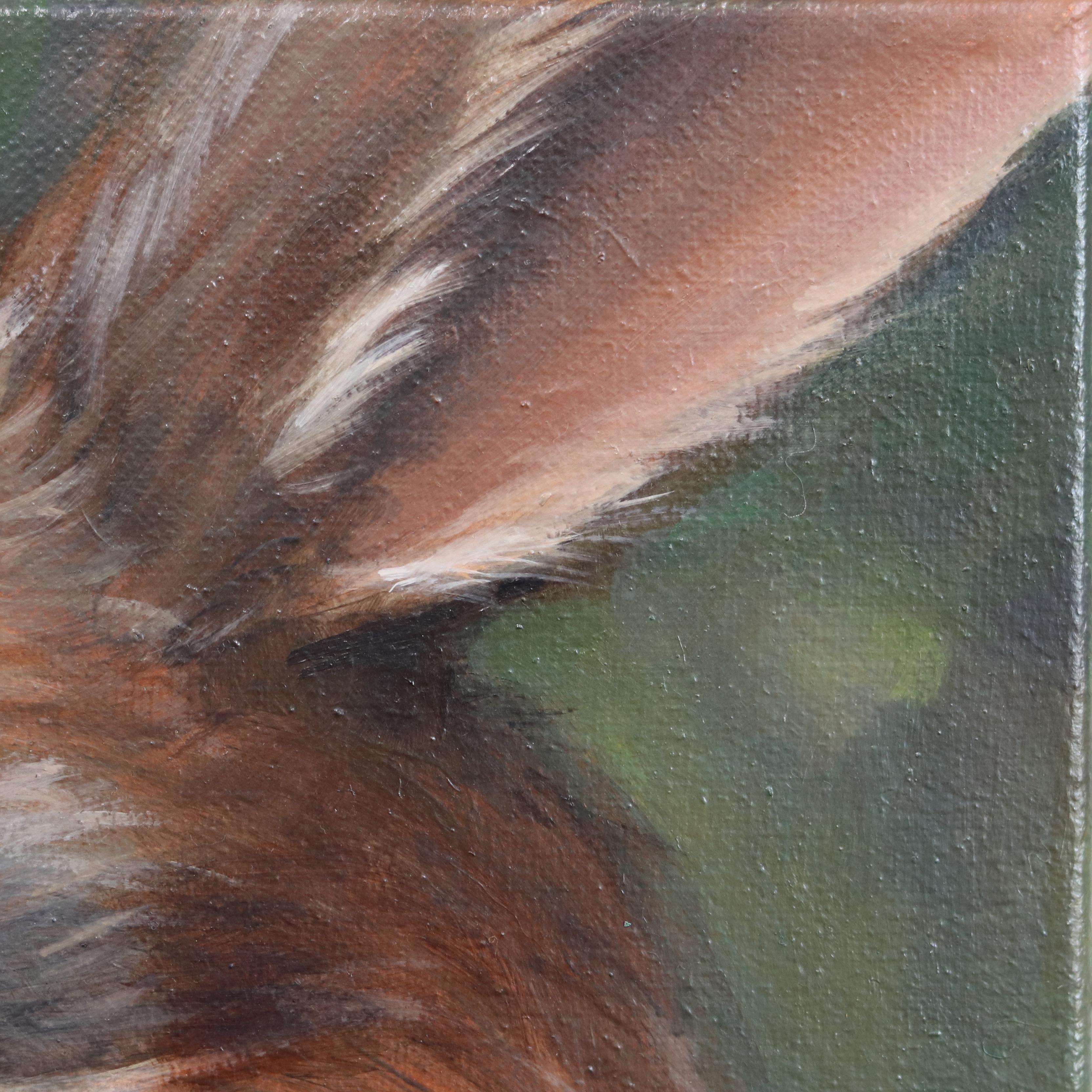 She Felt Everything Directly and Deeply - Figurative Surrealist Oil Painting For Sale 2