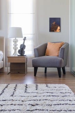 La soie a une qualité différente - Peinture à l'huile sur toile