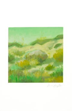 Dunegrass | Landscape Painting of Sand, Sea Grasses, & Sky | Oil on Arches Paper