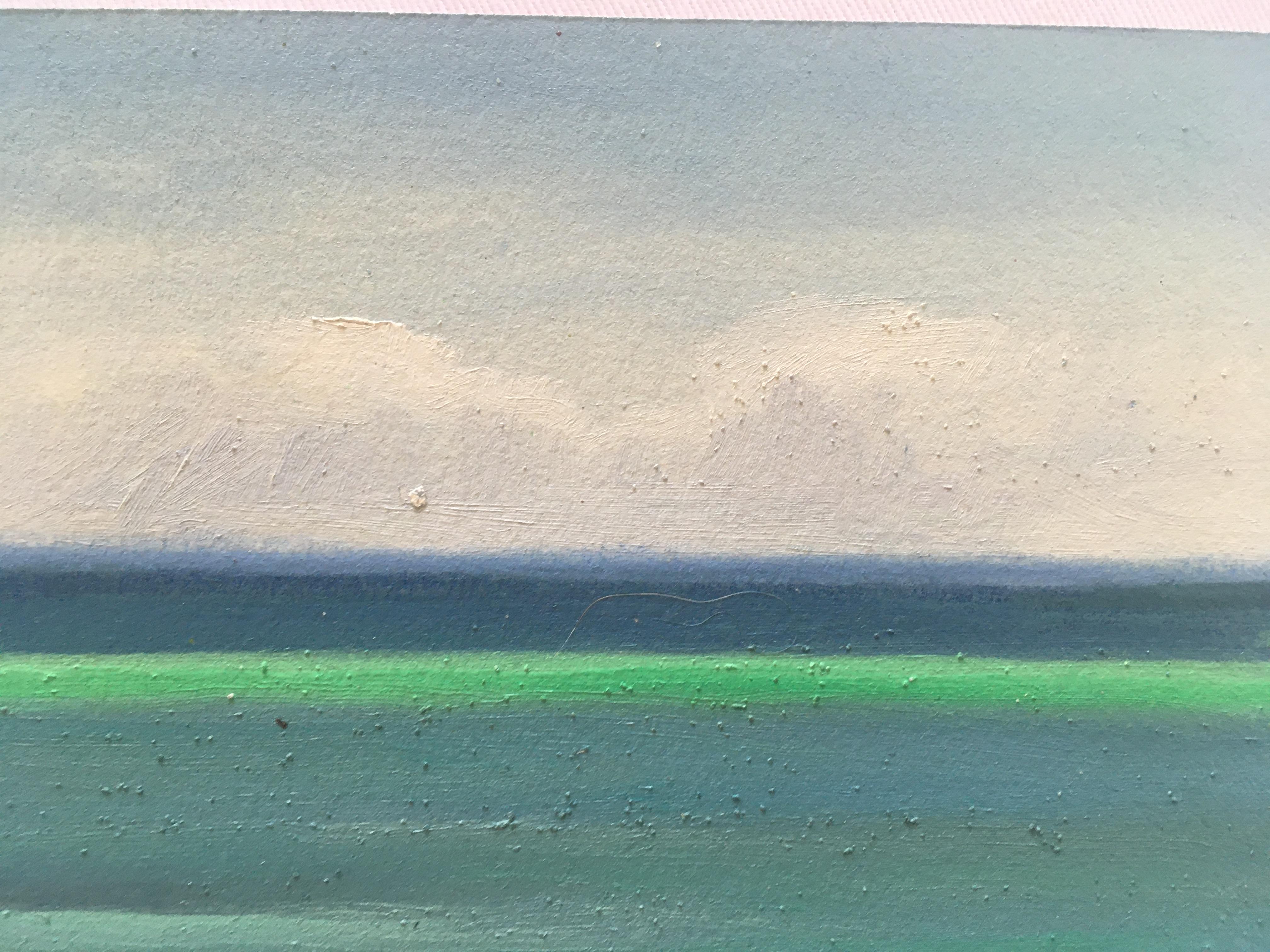 Amanda Joy Brown EMERALD SEA Landscape Painting of the Ocean Oil