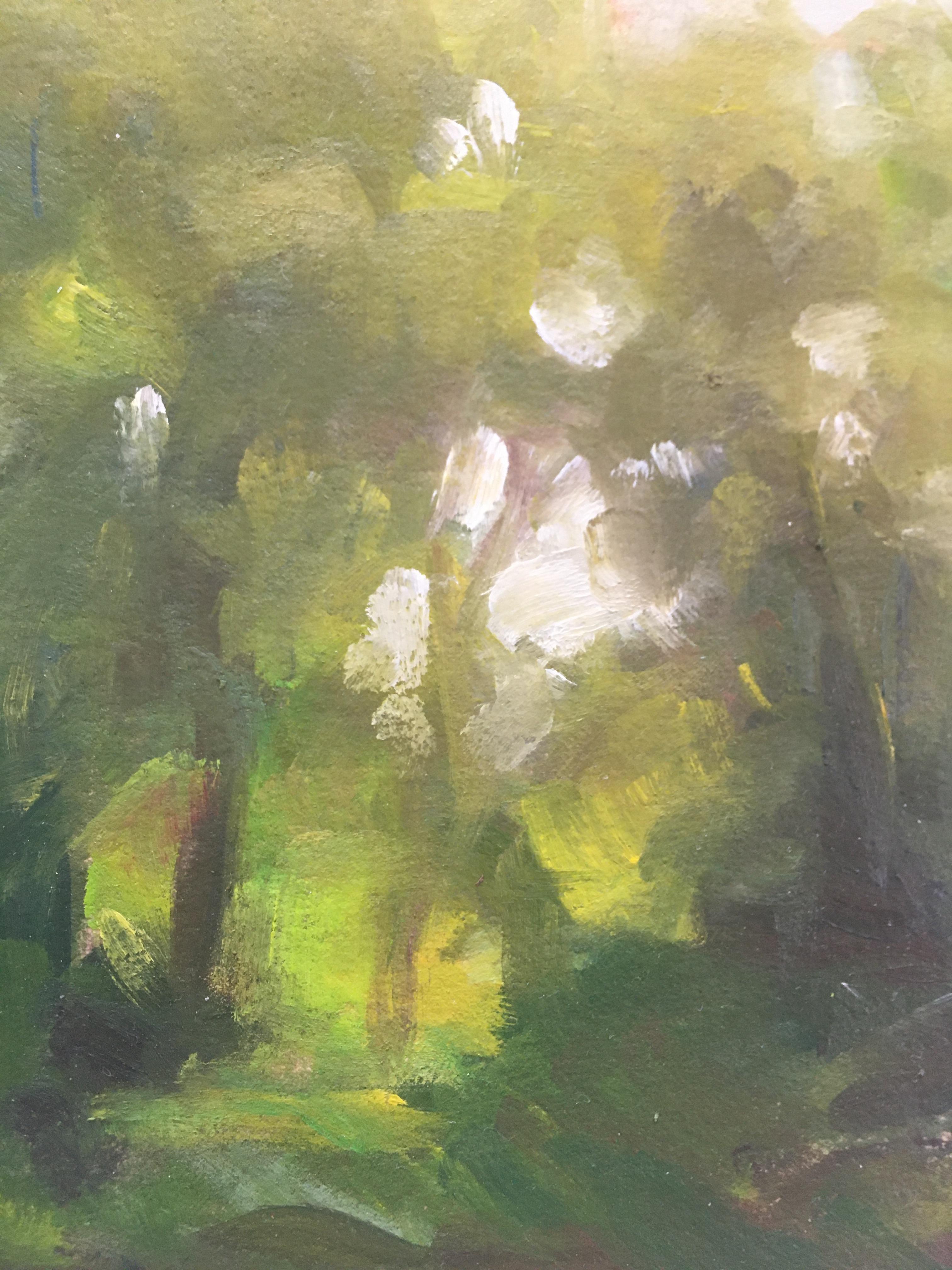 ISLAND-PERCY PRIEST - Paesaggio dipinto del lago di Nashville Tennessee - Olio - Art Contemporaneo di Amanda Joy Brown