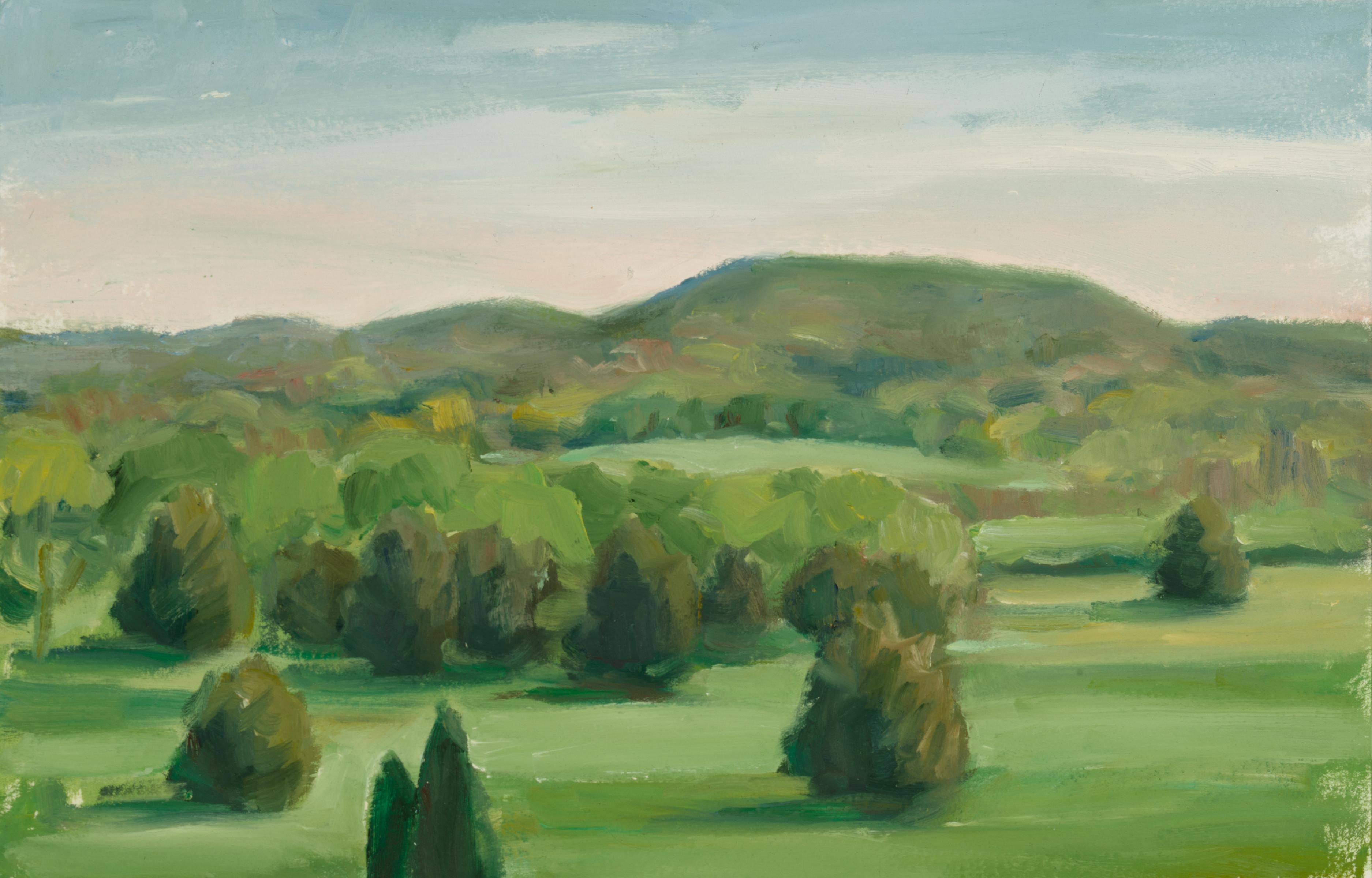Percy Warner View | Landscape Painting of Tennessee National Park w/ Hills 