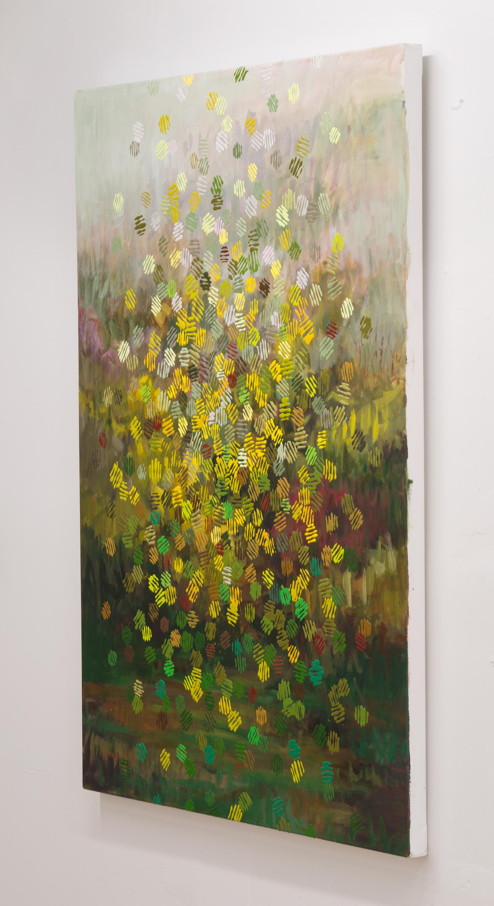 Regen Bokeh (Zeitgenössisch), Painting, von Amanda Joy Brown