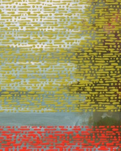 TWO RIVERS - Landscape Painting of the Cumberland River w/ Overlaying Pattern