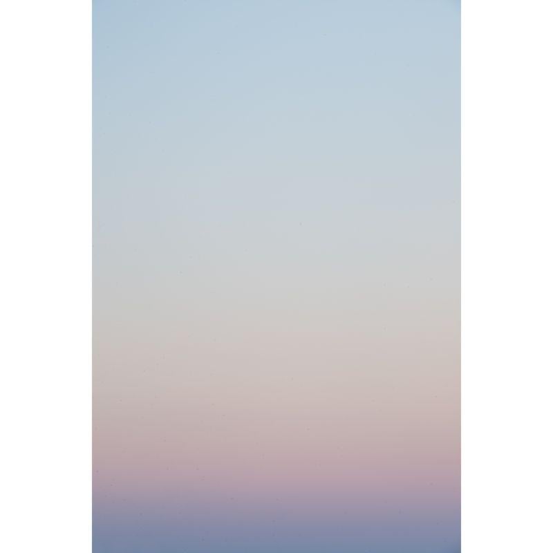 Paysage ciel 5727, photographie numrique  gradation bleue et violette sur aluminium