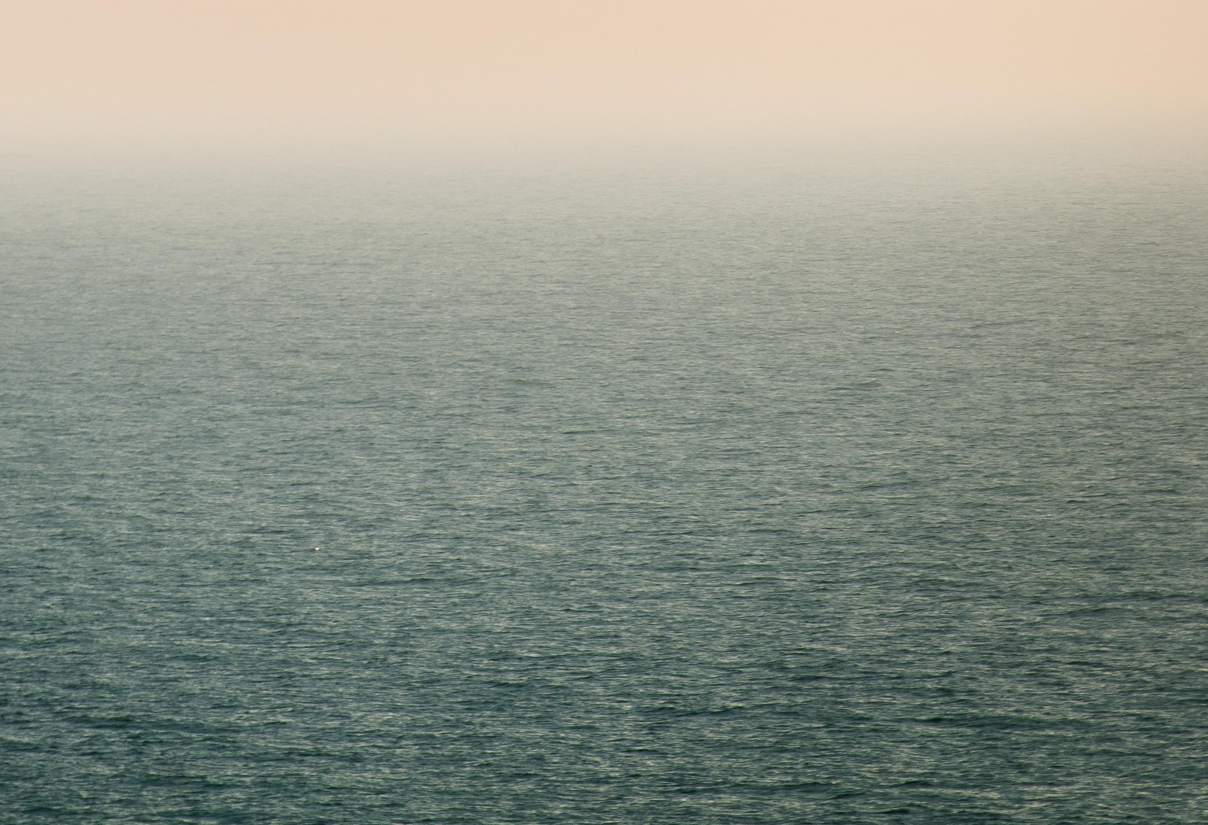 Softish Sea, Signed Digital Photographic Landscape Print on Metal For Sale 1