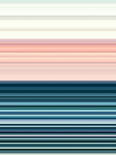 Southern Sea 10, Digitally Abstracted Seascape Printed on Metal, 2021