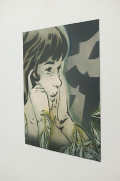 "I Do Hear You, I Do See You (v4)", Handgeschnittene Schablone, Acryl, Aerosol