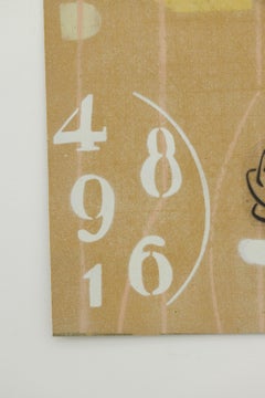 "Improvvisamente (V2)", stencil tagliato a mano, immagini vintage acriliche e aerosol