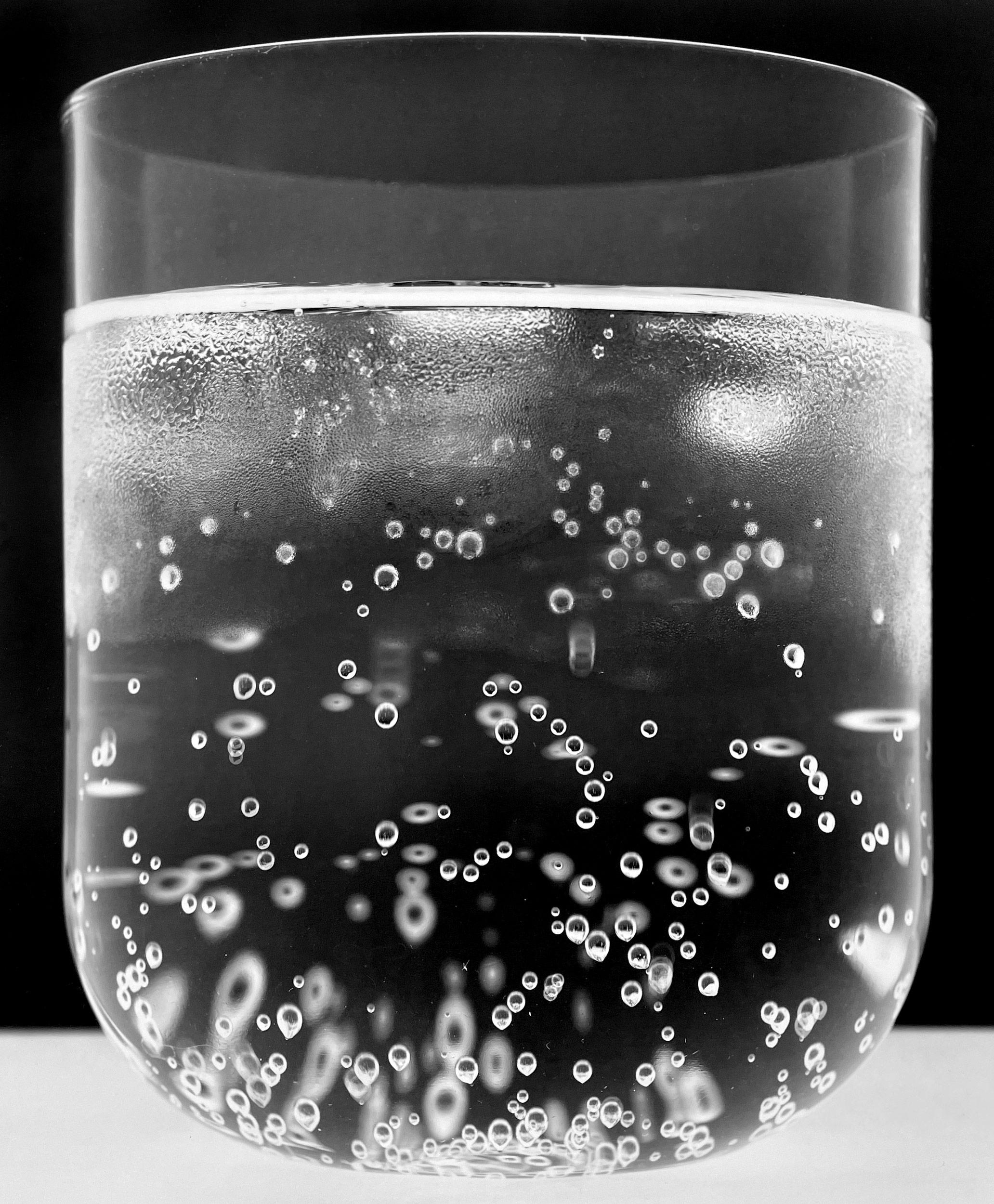 Amanda Means Black and White Photograph - Water Glass 62