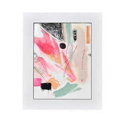 Amanda Pendarvis Pintura abstracta en técnica mixta, "Entusiasmo I", 2020