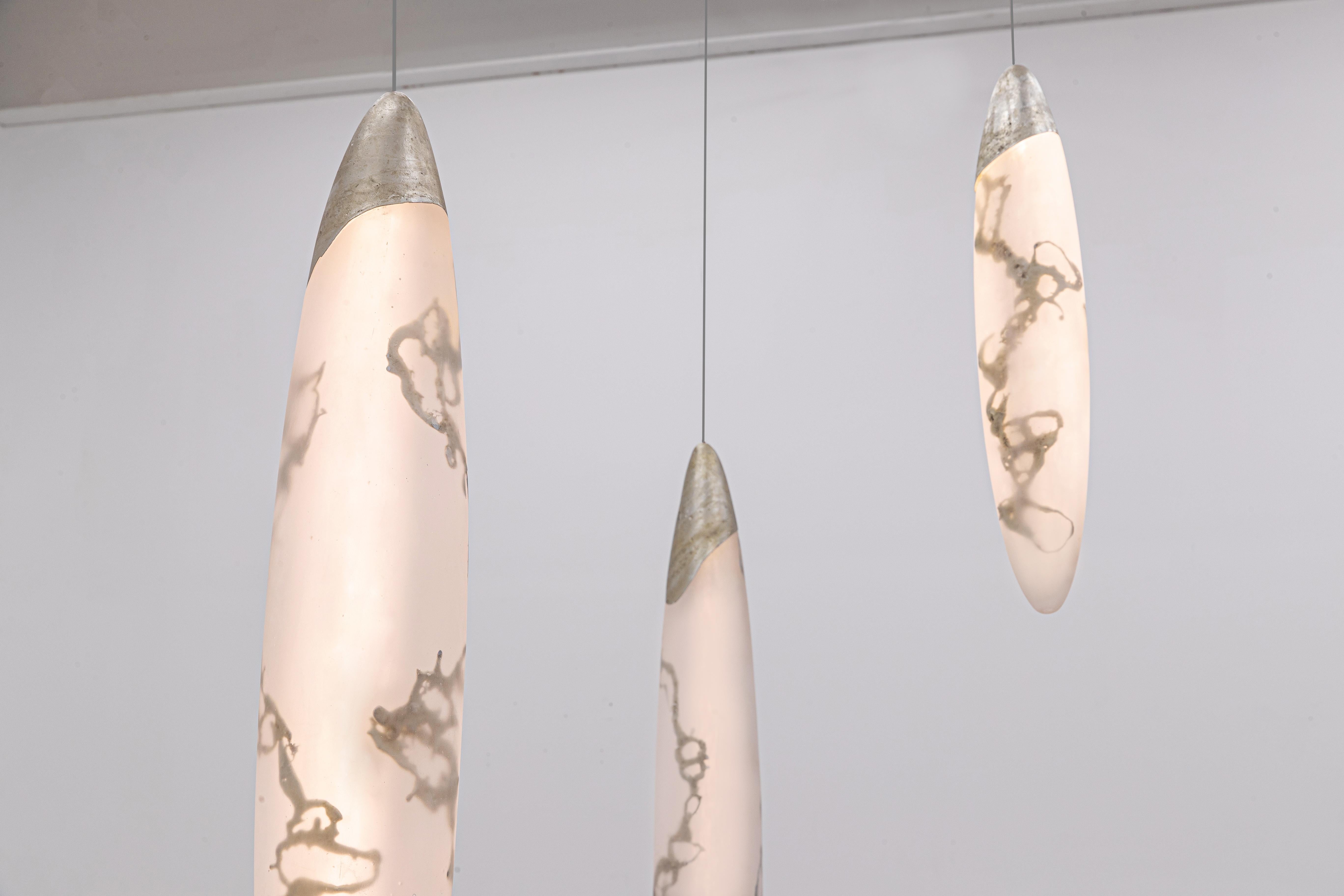 Pearl Pendant Light (Single) by Amanda Richards, Represented by Tuleste Factory In New Condition In New York, NY