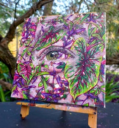 "Flourish-Charles-My Front Yard, Floride" par Amanda Seckington, peinture acrylique