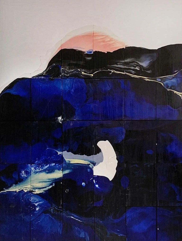 Large Contemporary Mixed Media Work On Canvas Amanda Wachob Museum Tattoo Artist