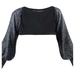 Amanda Wakeley Black Embellished Short Jacket