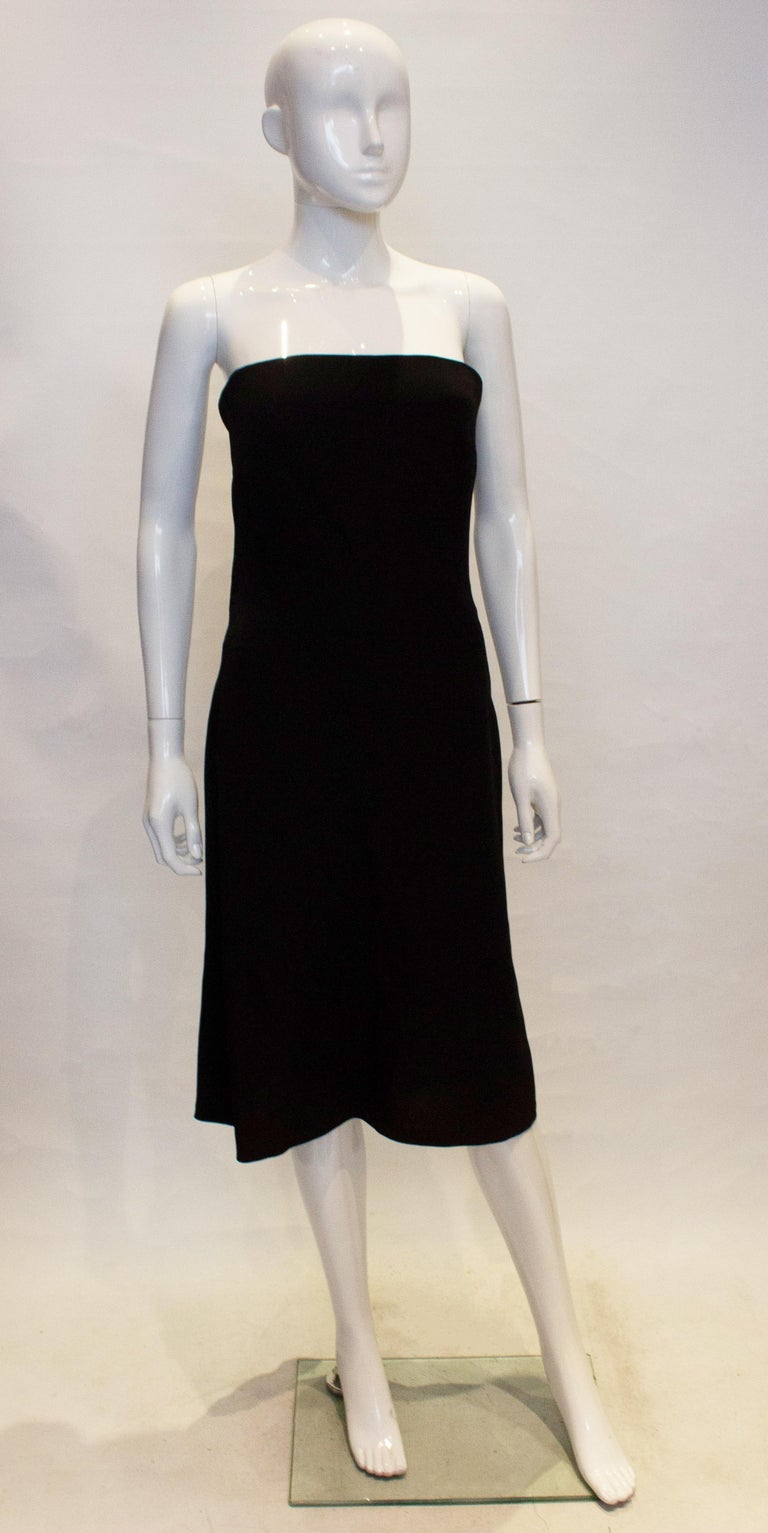 amanda wakeley cocktail dress Vintage Amanda Wakeley Black Silk Cocktail Dress