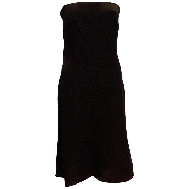 sachin and babi light blue dress Amanda Wakeley Black Strapless Cocktail Dress For Sale at 1stDibs