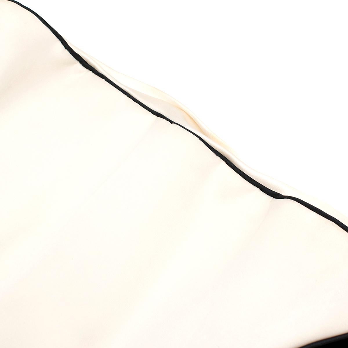 Women's Amanda Wakeley Black Velvet Dress with White Silk Insert - Size US 4 For Sale