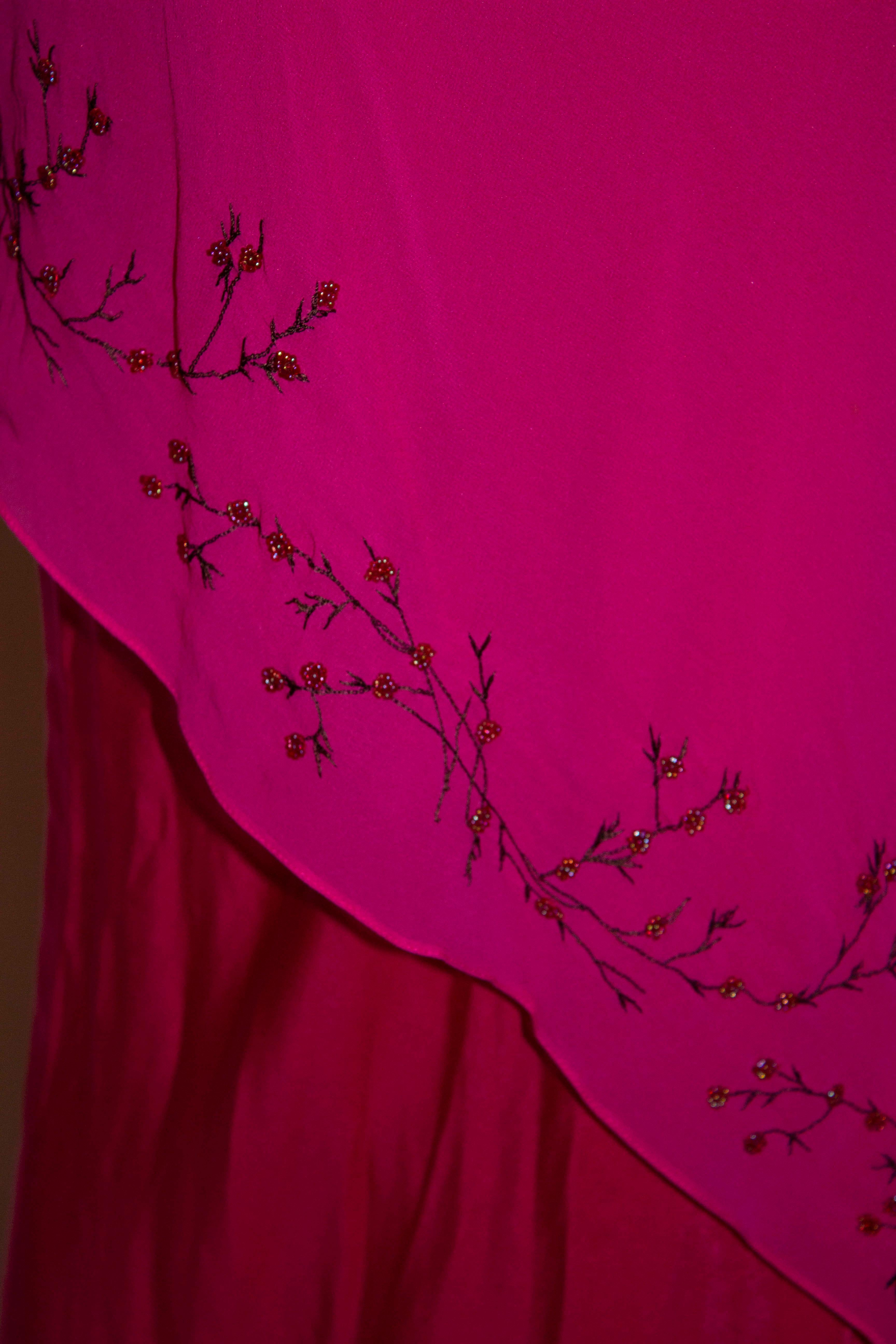 Abito in seta rosa della linea principale di Amanda Wakeley In condizioni buone a London, GB
