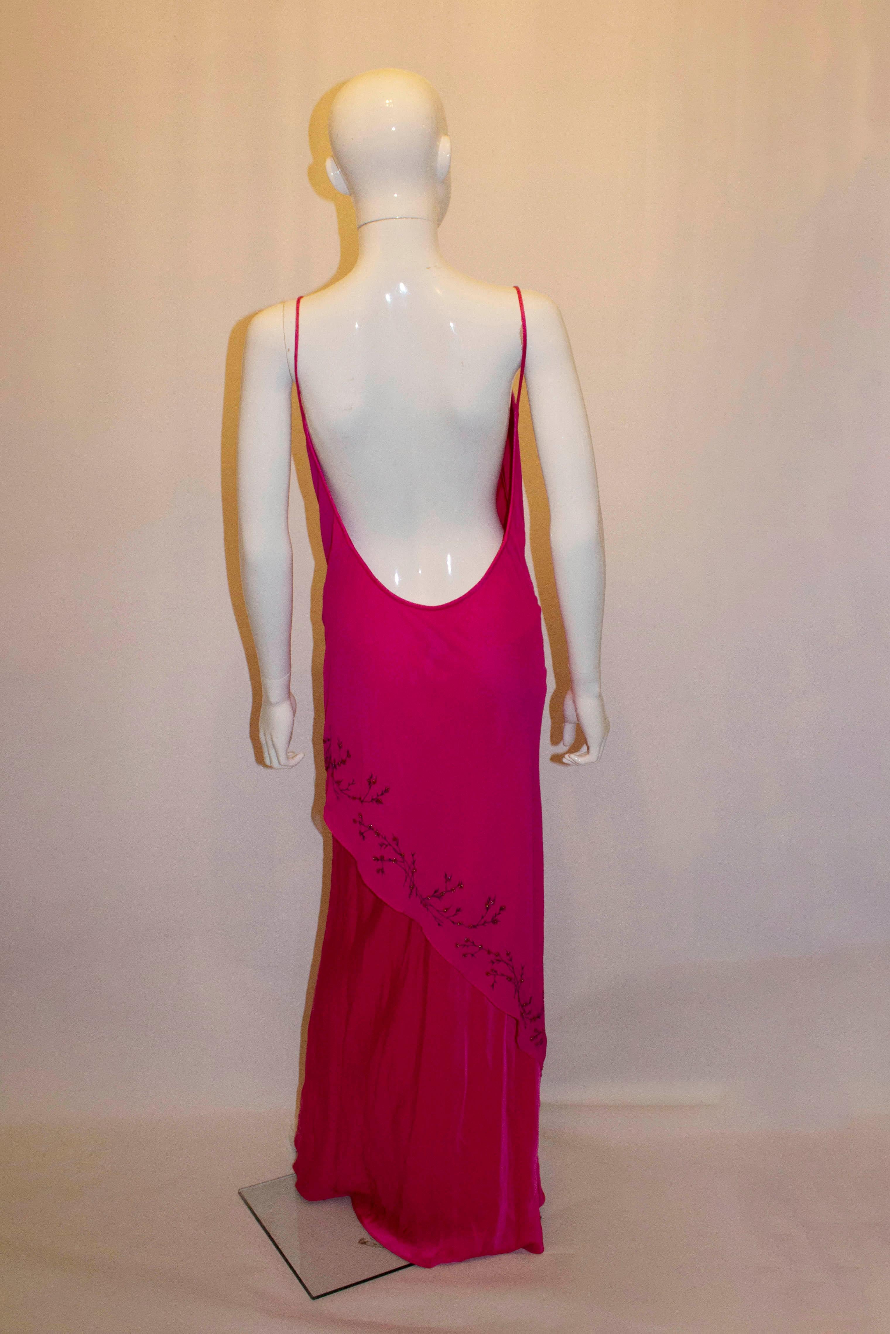 Women's Amanda Wakeley Main Line Pink Silk Gown