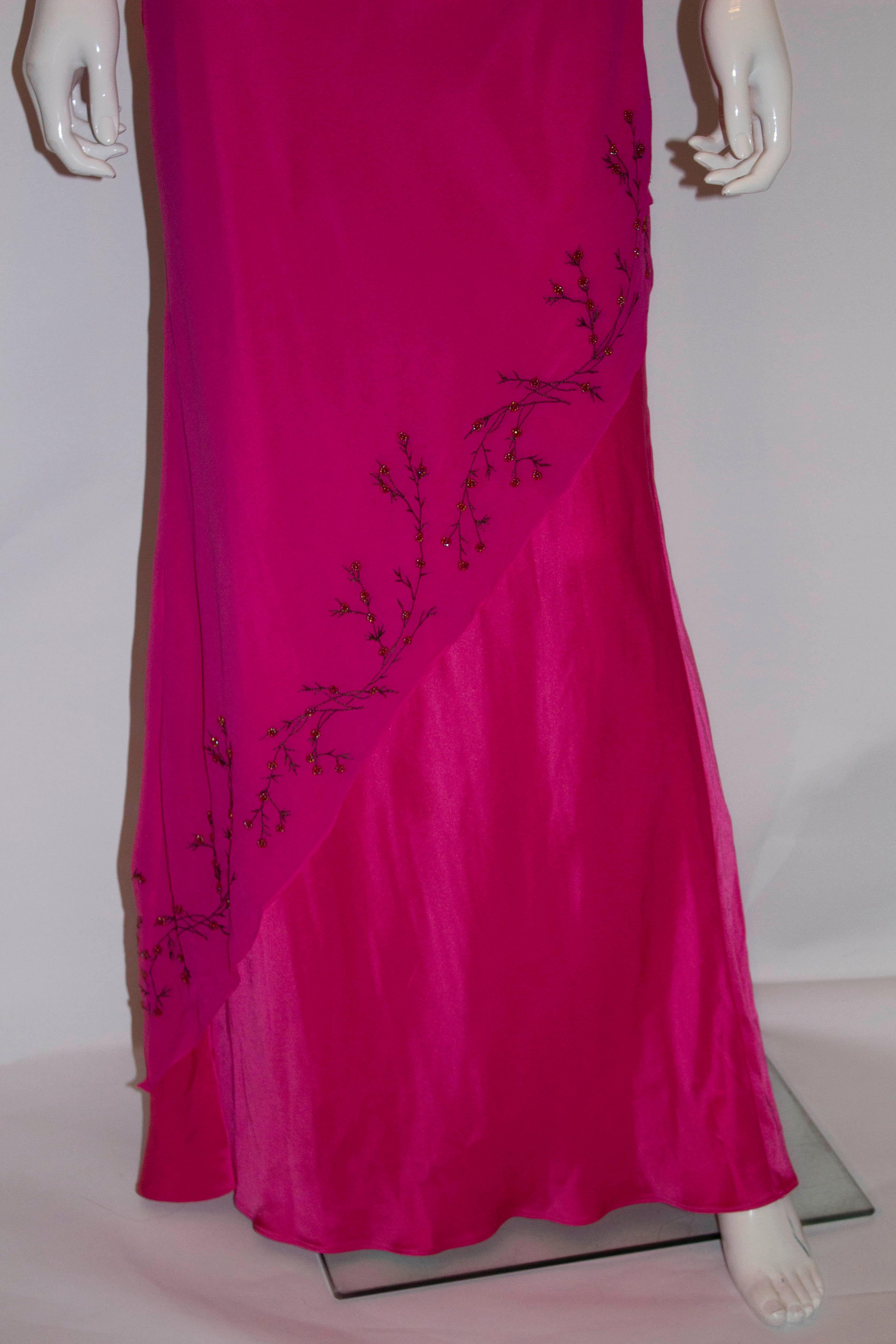 Amanda Wakeley Main Line Pink Silk Gown 1
