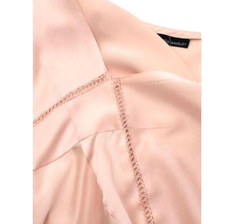 Amanda Wakeley Pale Pink Silk Slip Dress In Good Condition For Sale In London, GB