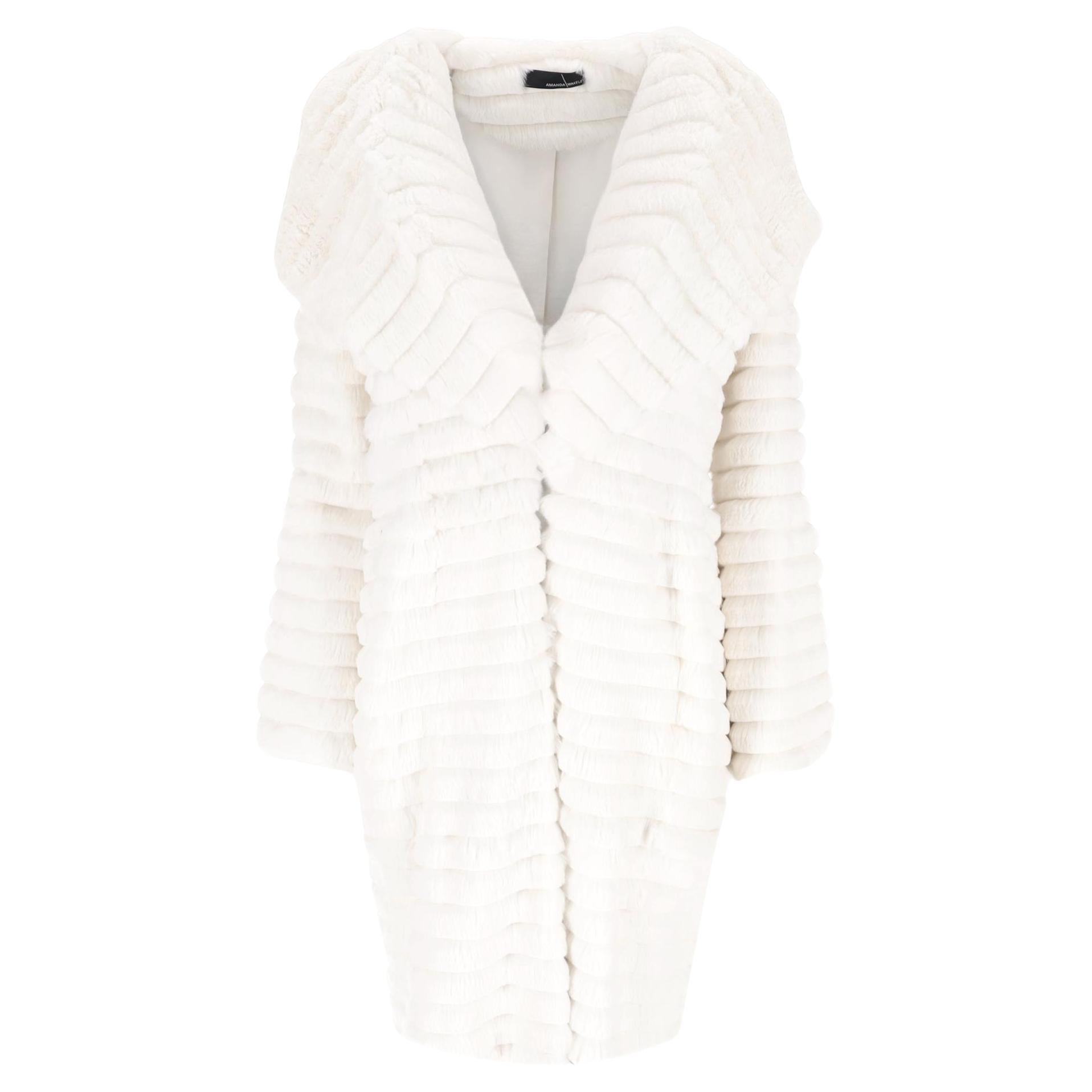 Amanda Wakeley Cappotto di pelliccia a pannelli