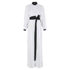 Amanda Wakeley White Stripe Wide Leg Jumpsuit
