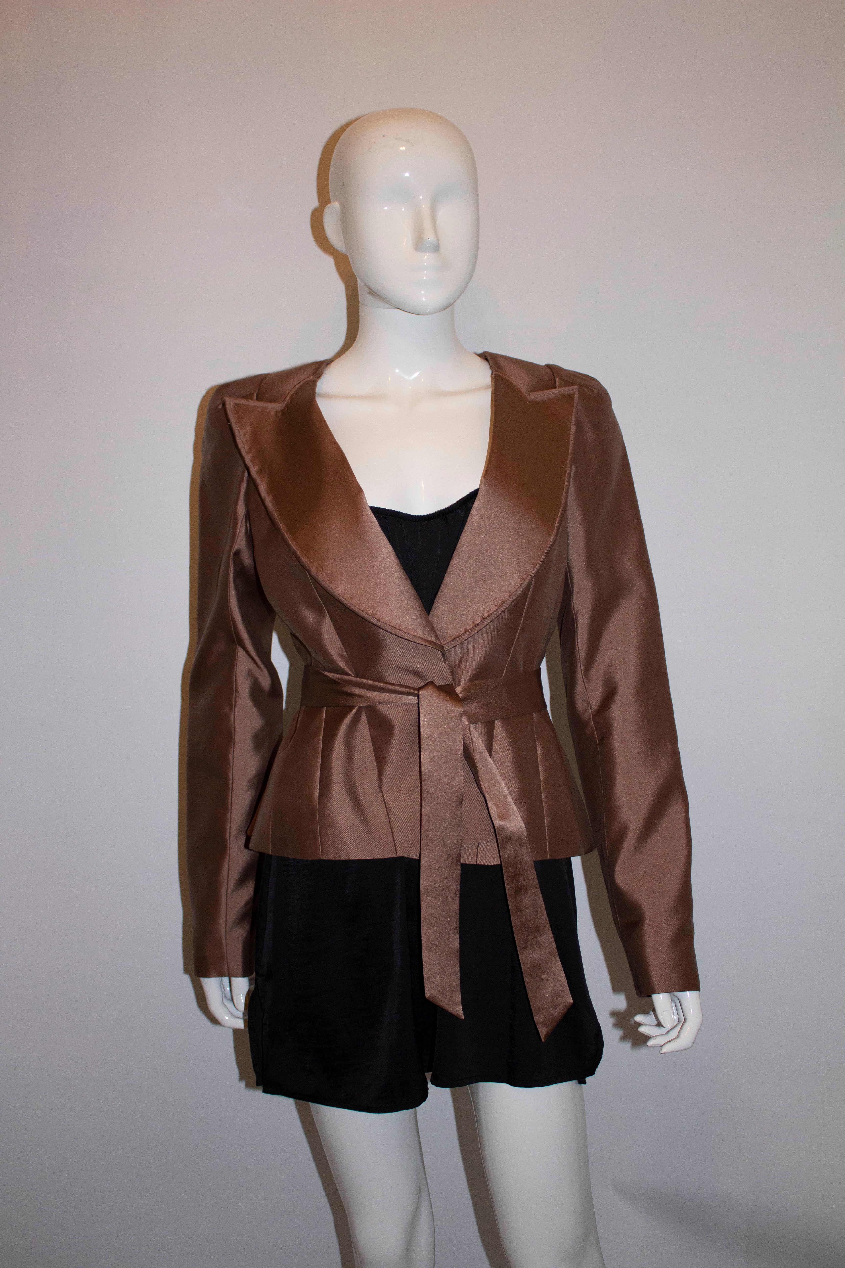 Amanda Wakely Silk Jacket For Sale 1