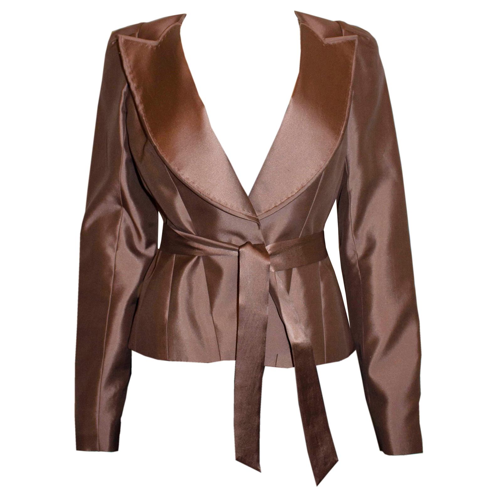 Amanda Wakely Silk Jacket For Sale