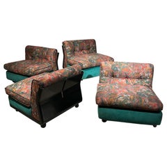 4 chaises longues Amanta de Mario Bellini pour B&B ITALIA