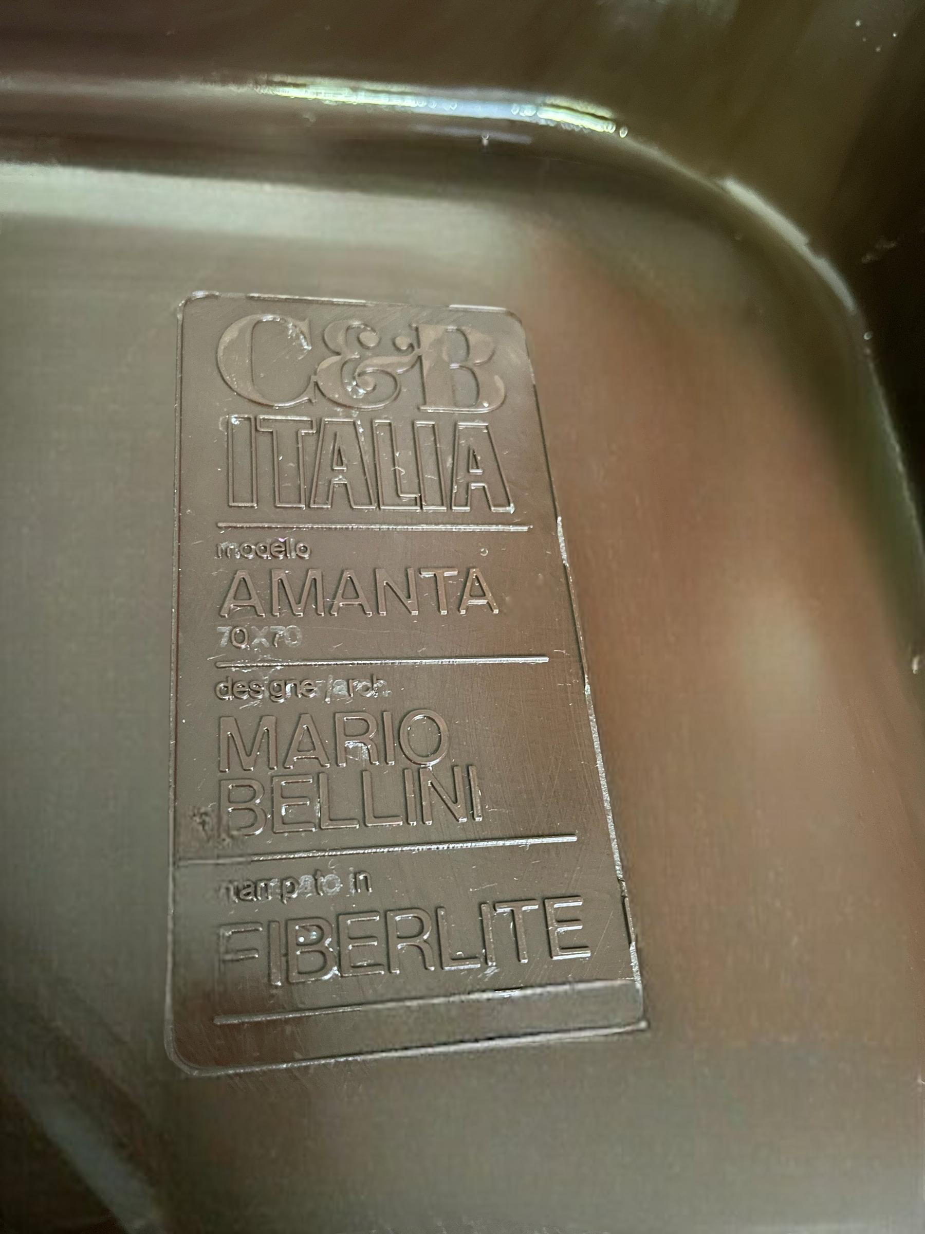 Mesa baja Amanta de Mario Bellini para C&B Italia, años 70 en Bueno estado para la venta en Bagnolo Mella, Brescia