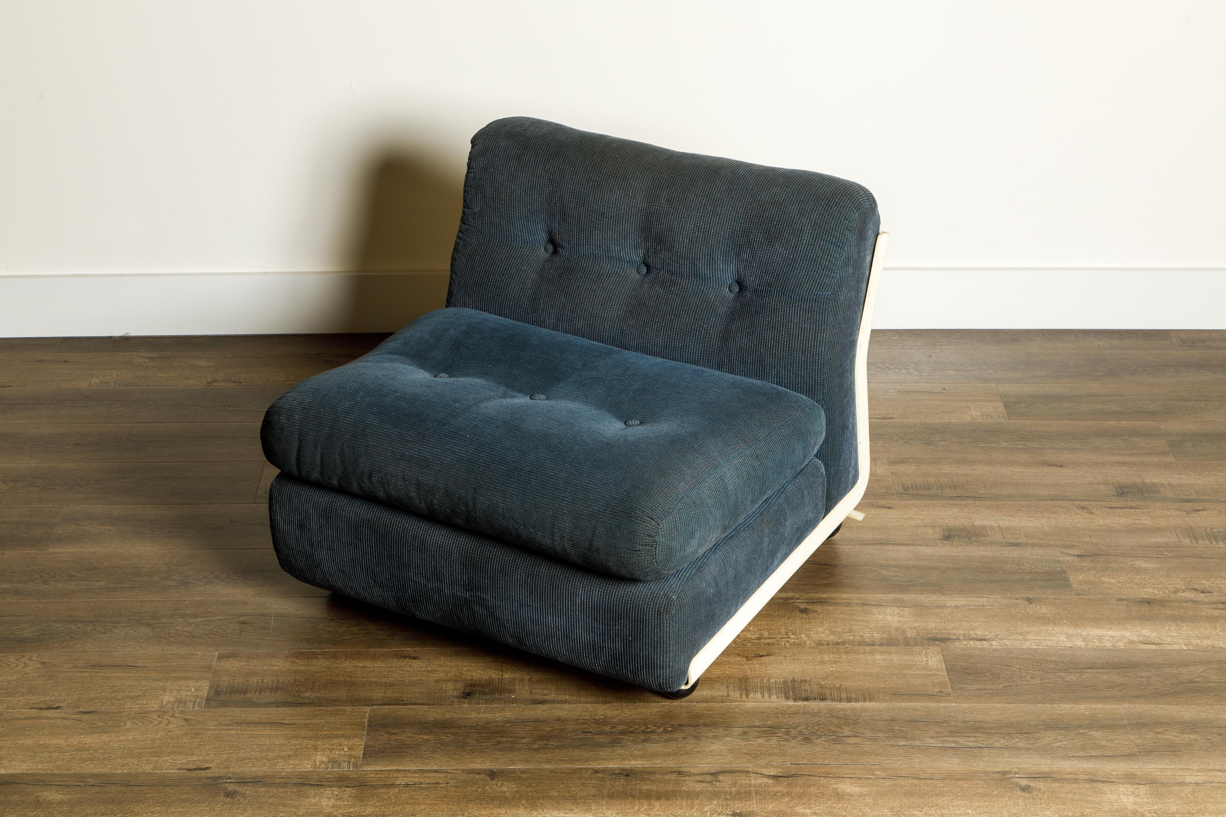 'Amanta' Fiberglass Lounge Chair by Mario Bellini for C&B Italia, c. 1966 Signed 4