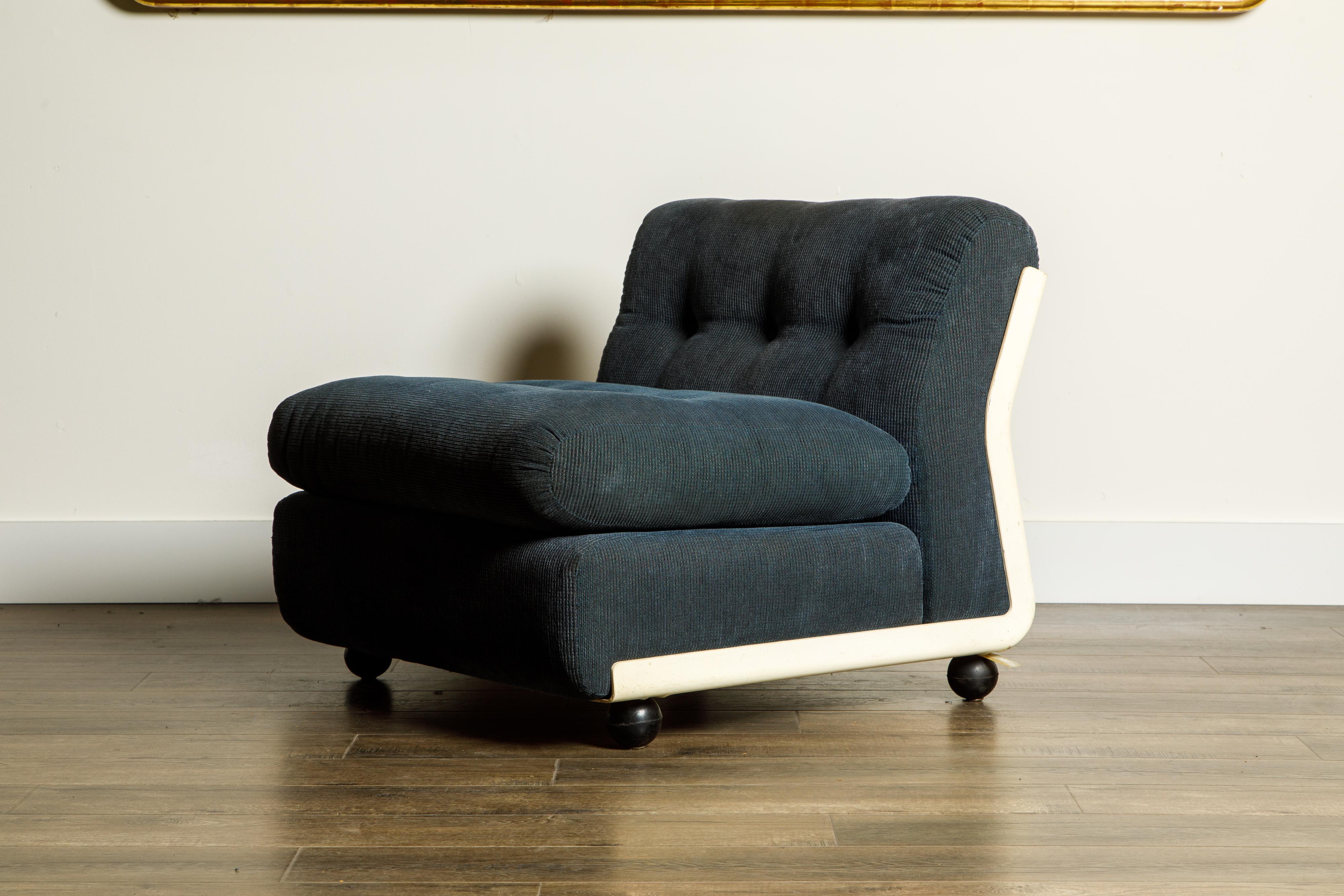 'Amanta' Fiberglass Lounge Chair by Mario Bellini for C&B Italia, c. 1966 Signed 7