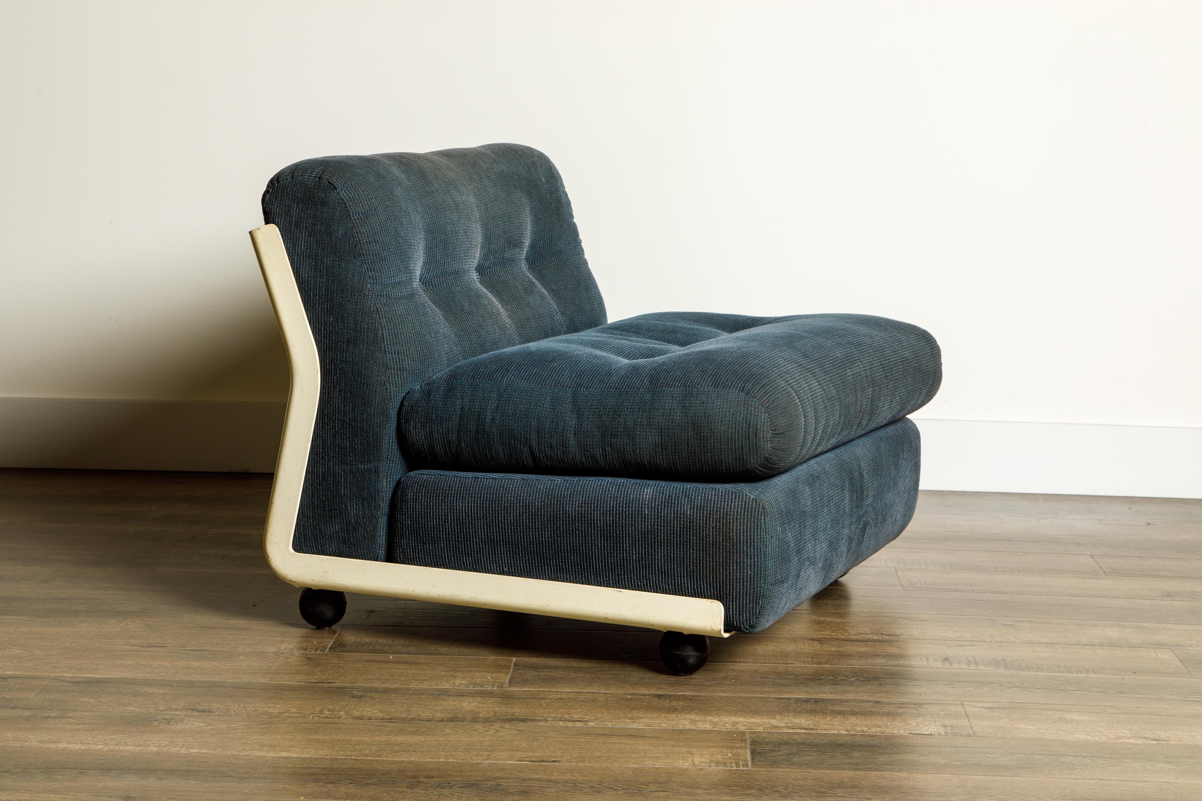Mid-Century Modern 'Amanta' Fiberglass Lounge Chair by Mario Bellini for C&B Italia, c. 1966 Signed