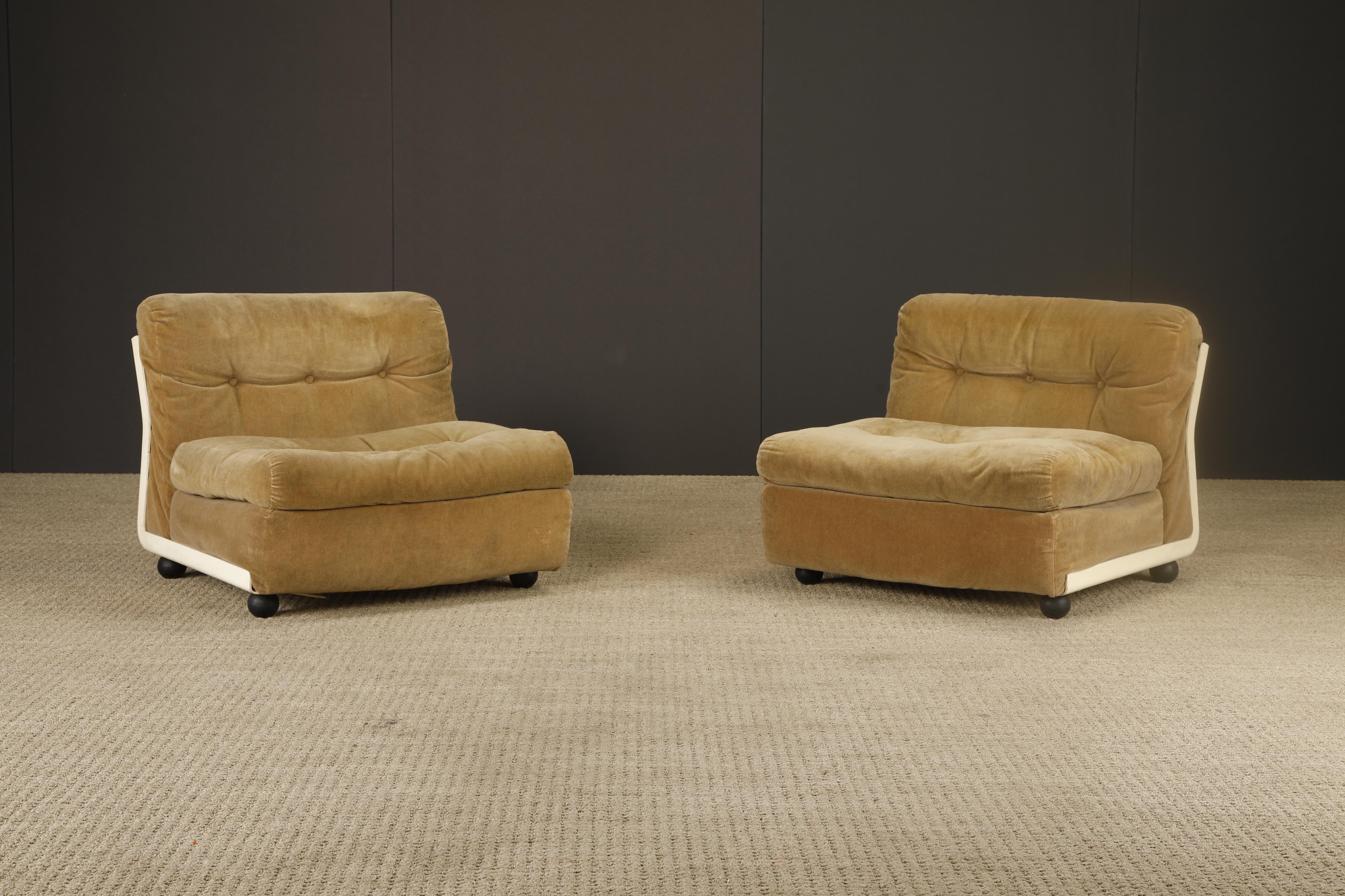 Sillas de salón de fibra de vidrio 'Amanta' de Mario Bellini para C&B Italia, c 1966 Firmado en venta 7