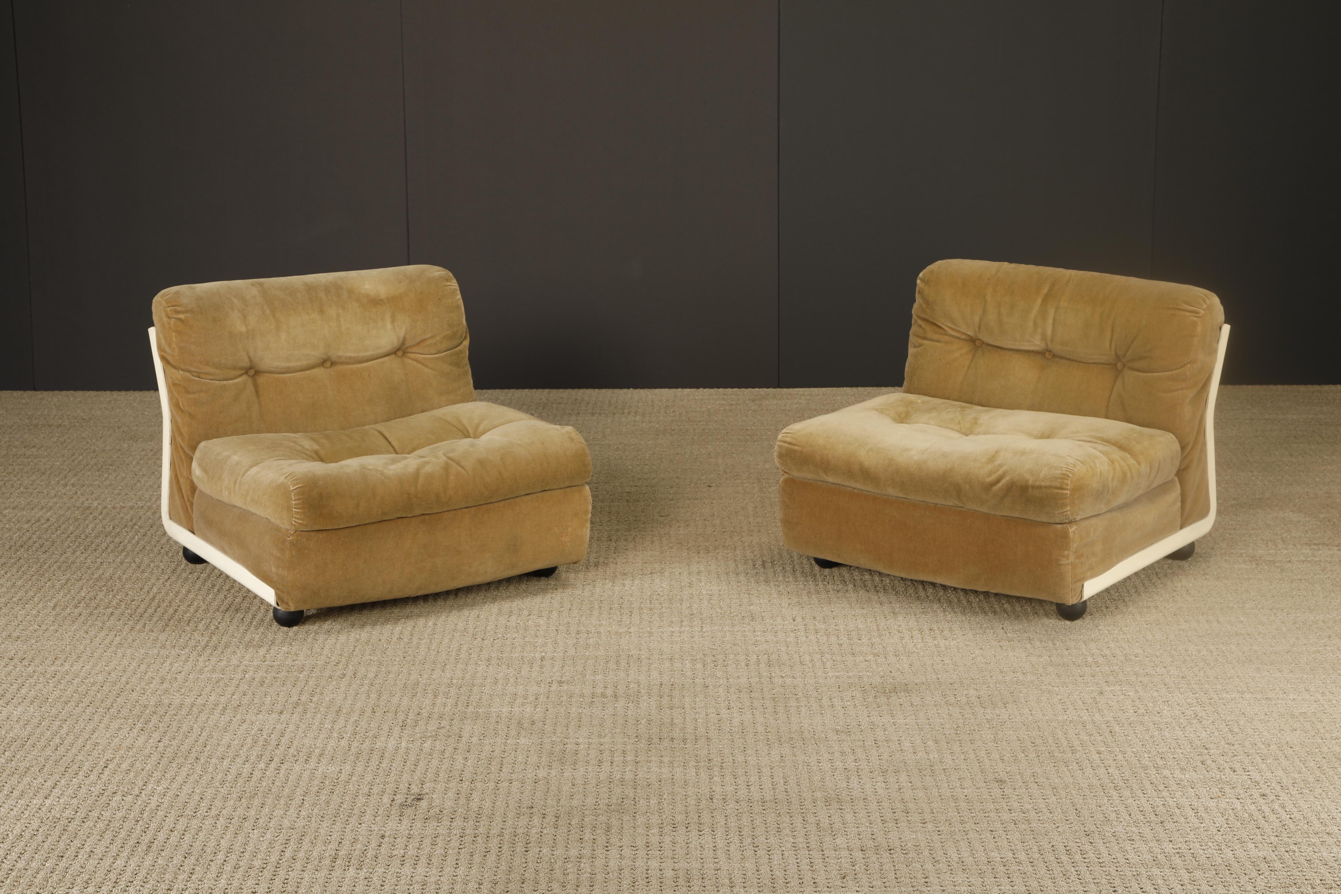 Sillas de salón de fibra de vidrio 'Amanta' de Mario Bellini para C&B Italia, c 1966 Firmado en venta 8