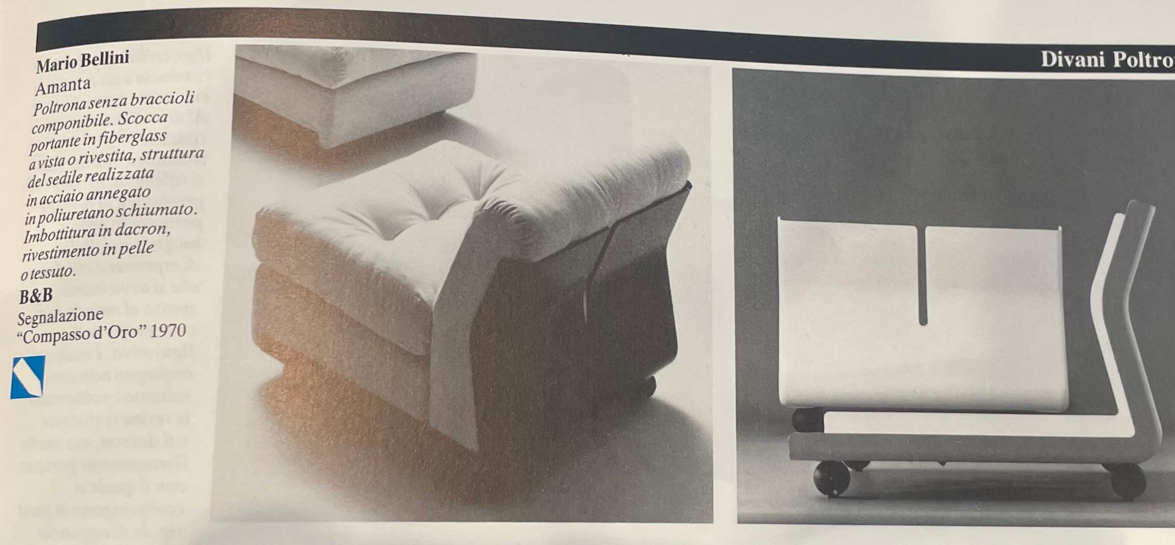 Amanta Lounge chair by Mario Bellini for B&B Italia, 1970s 6