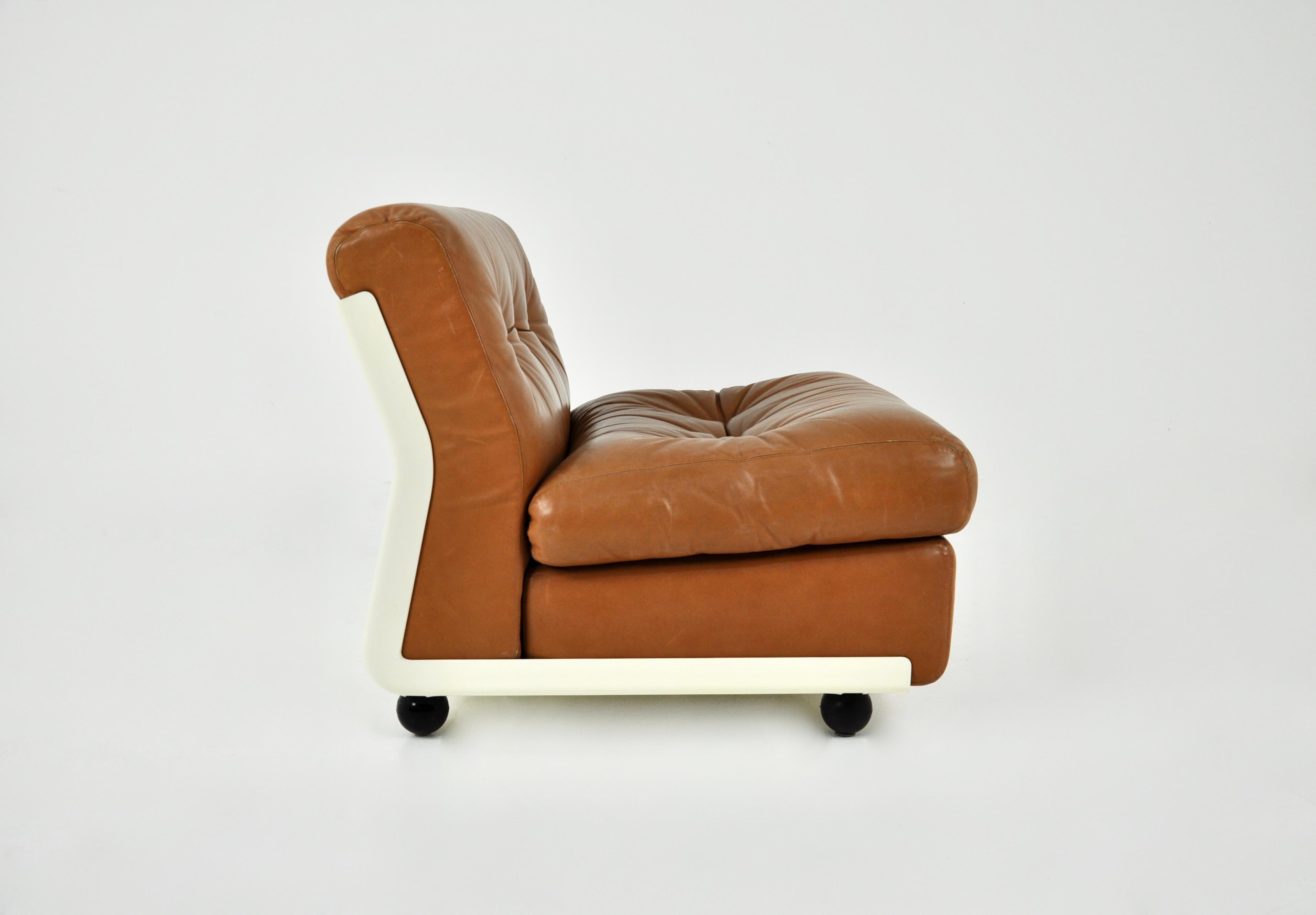 Fiberglass Amanta Lounge chair by Mario Bellini for B&B Italia, 1970s