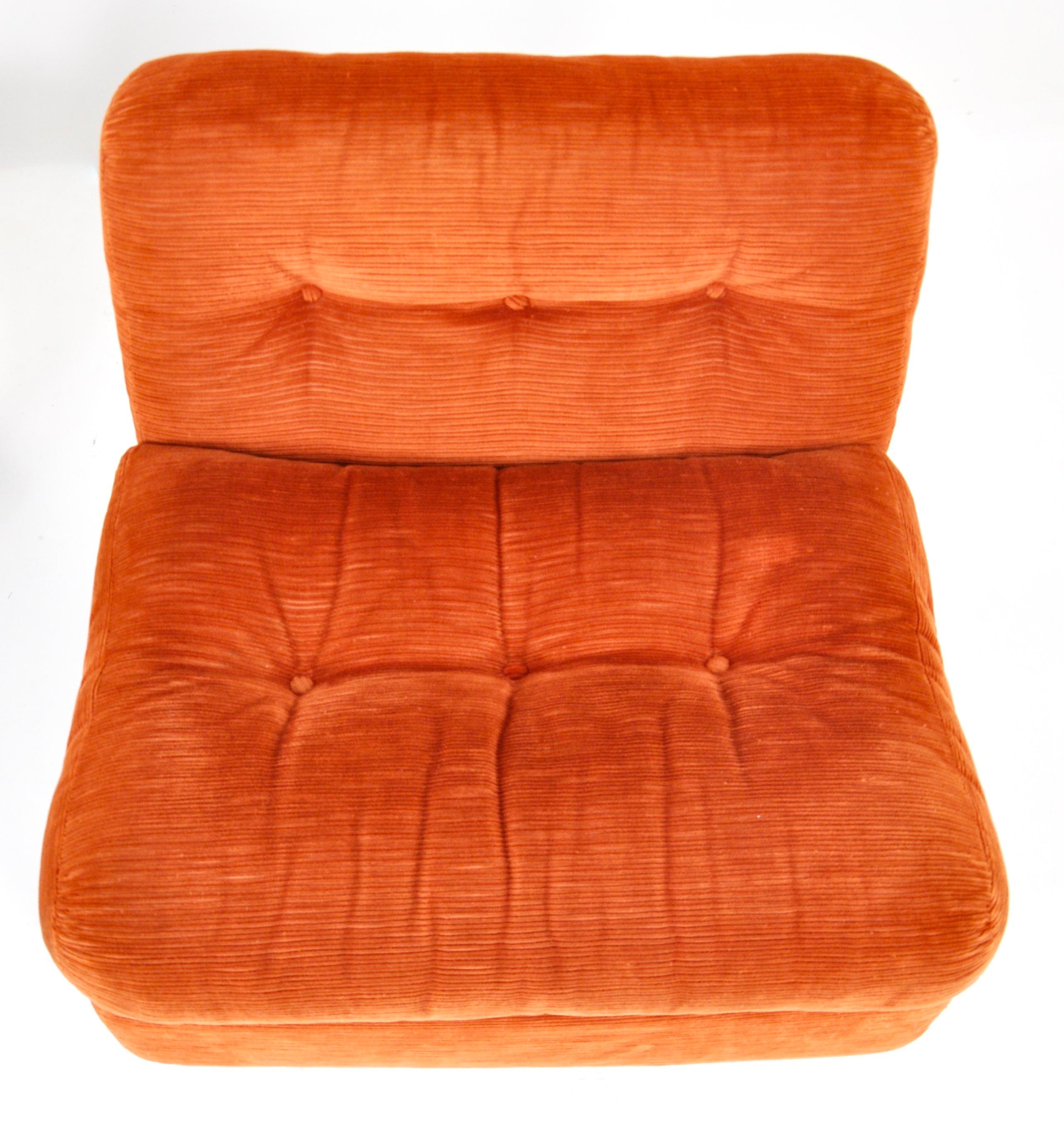 Amanta Lounge chairs by Mario Bellini for B&B Italia, 1970s, set of 2 3