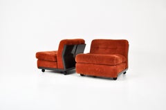Sedie Amanta Lounge di Mario Bellini per B&B Italia, anni '70, set di 2