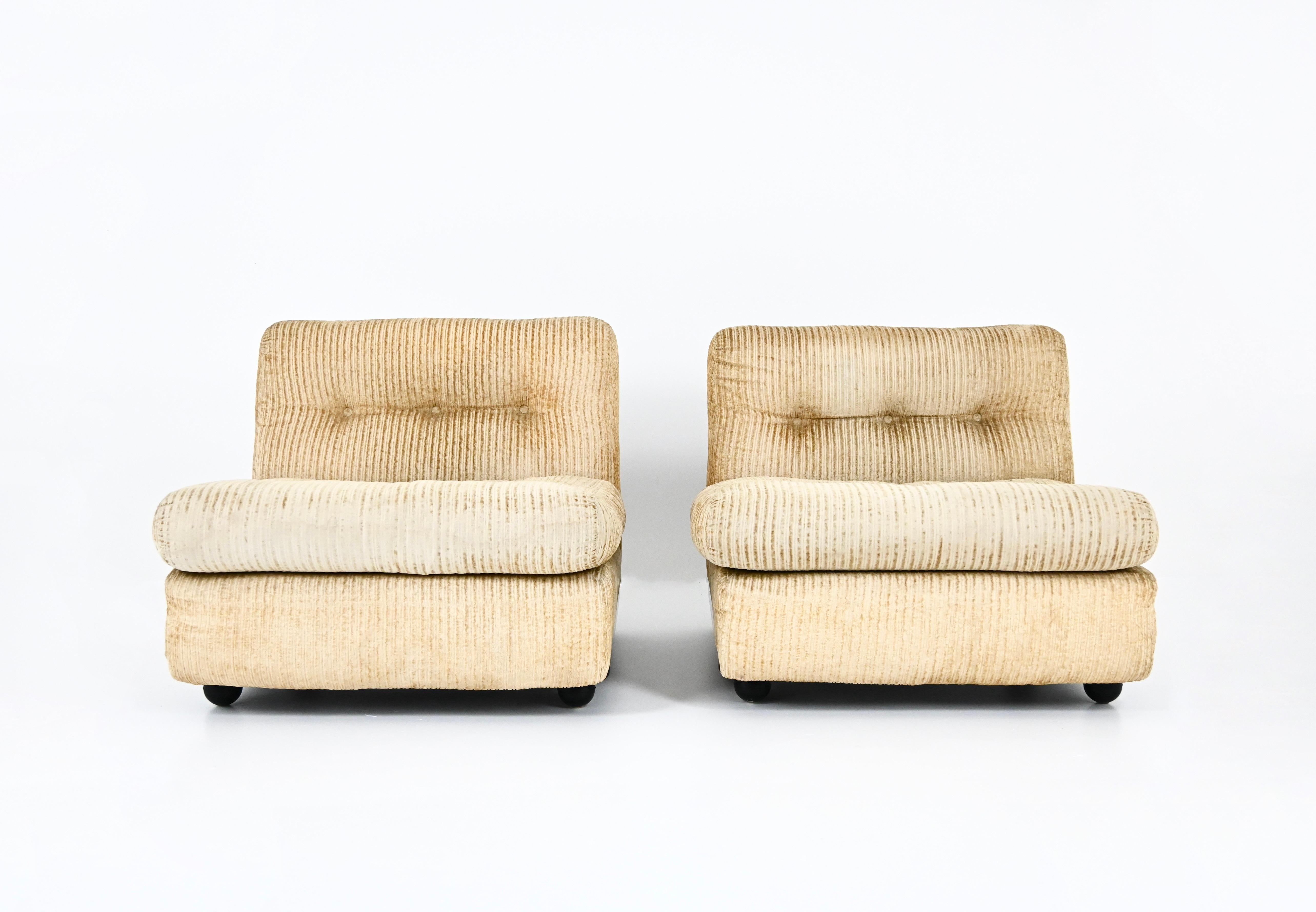italien Fauteuils de salonanta de Mario Bellini pour B&B Italia, années 1970, lot de 2 en vente