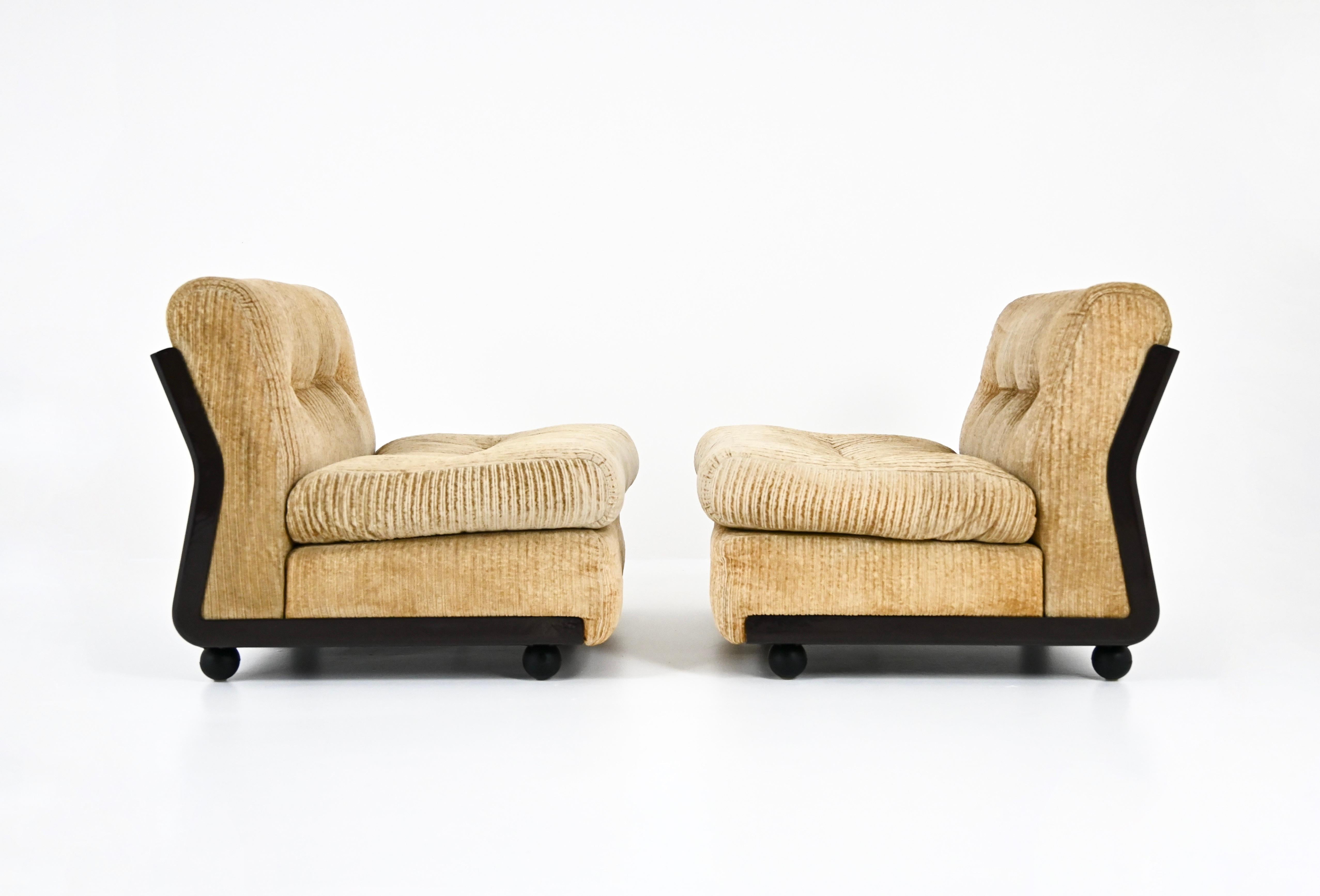 Fauteuils de salonanta de Mario Bellini pour B&B Italia, années 1970, lot de 2 Bon état - En vente à bruxelles, BE